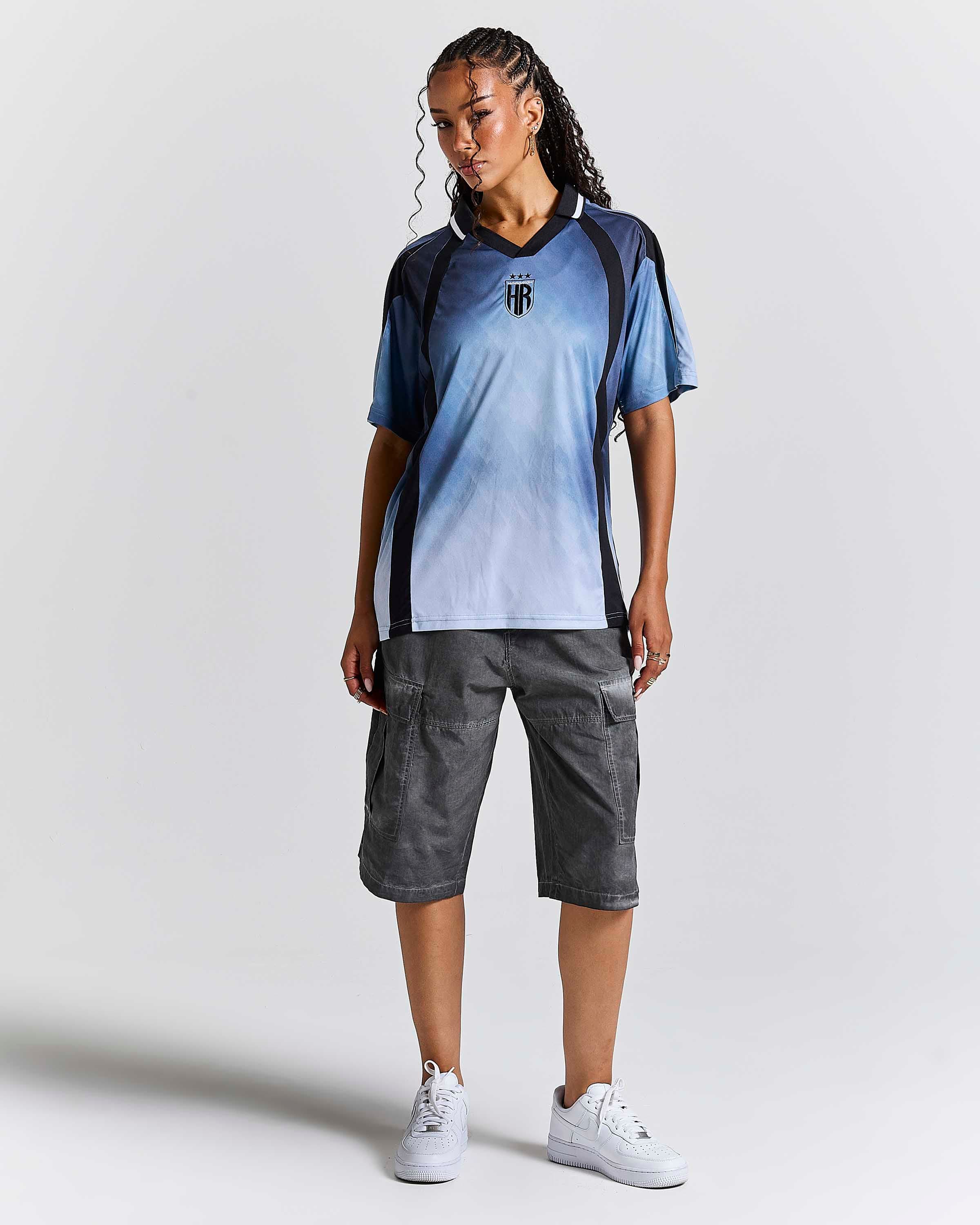 Frame Infra Football Top - Black/Blue 15