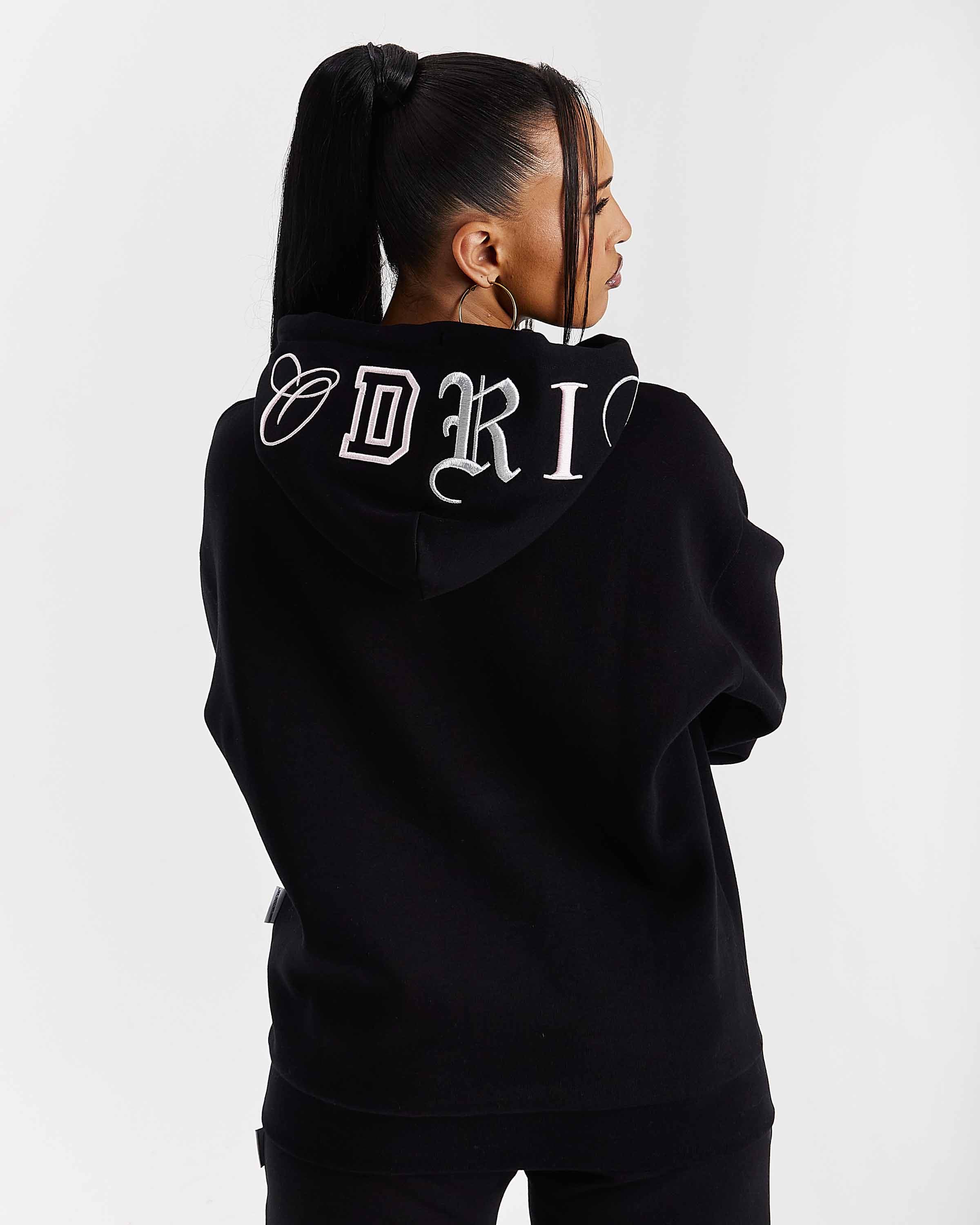 Calor Oversized Hoodie - Black/Pink/Silver 2