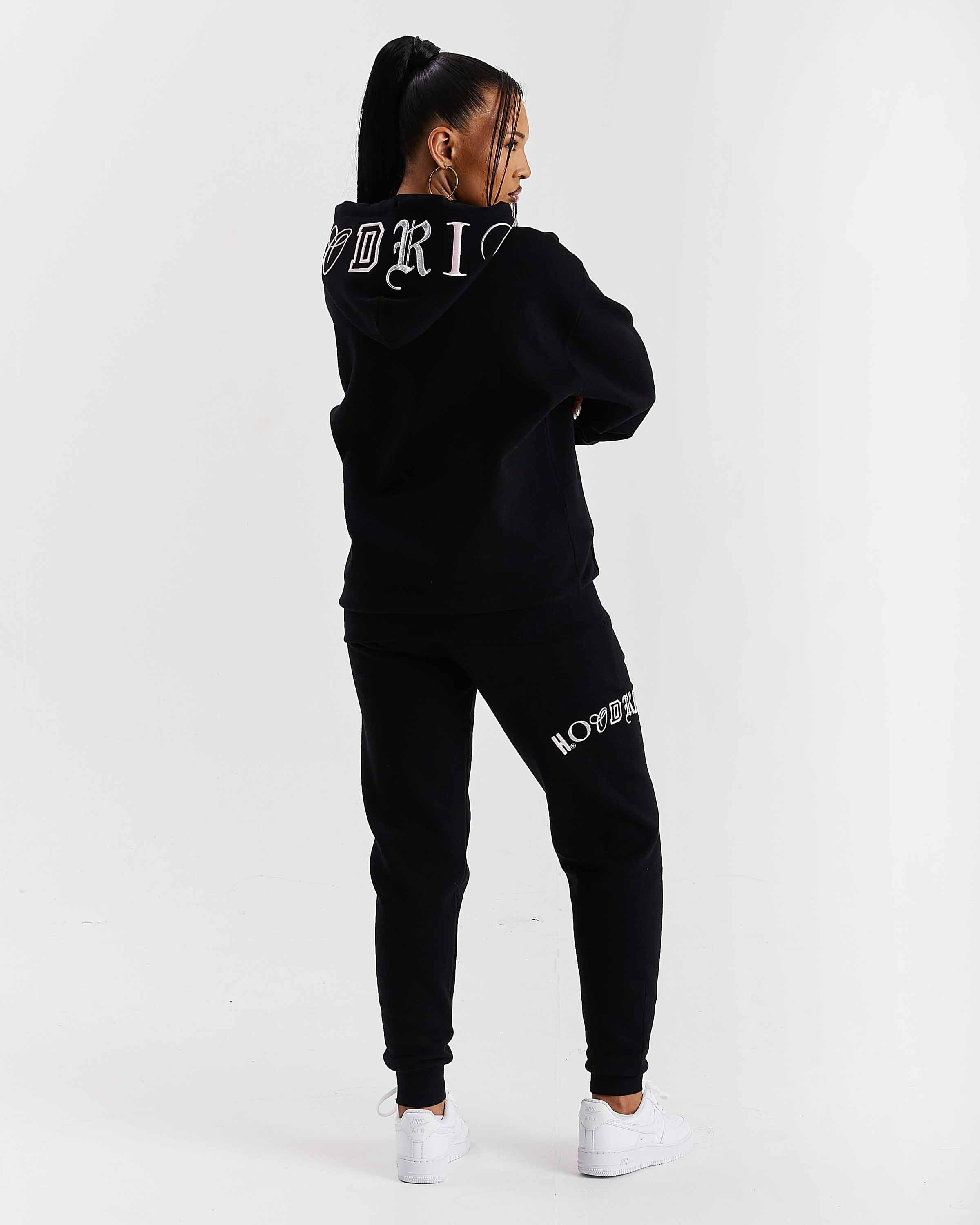 Calor Oversized Hoodie - Black/Pink/Silver 3