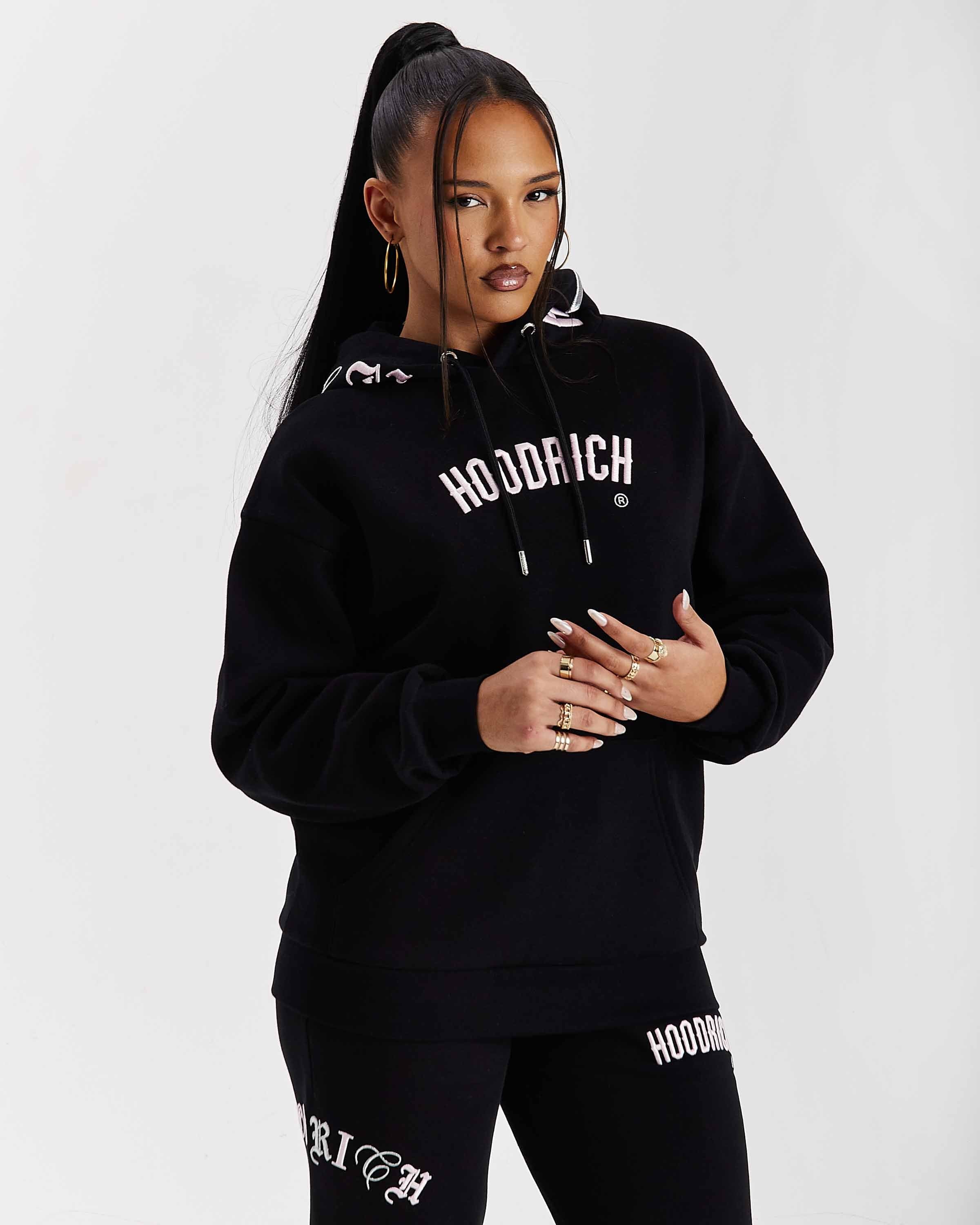 Calor Oversized Hoodie - Black/Pink/Silver 5