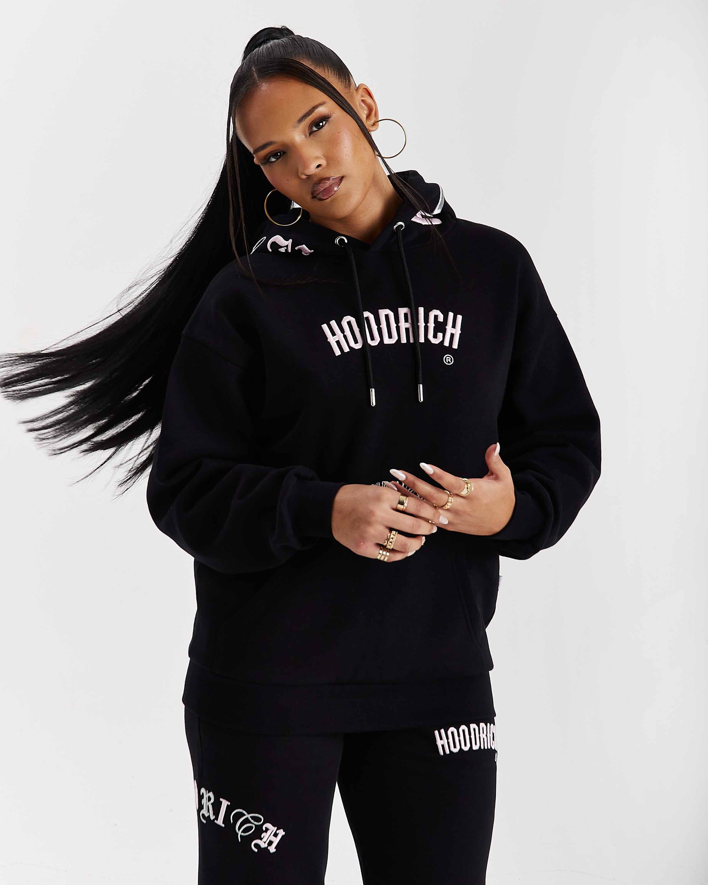 Calor Oversized Hoodie - Black/Pink/Silver 6