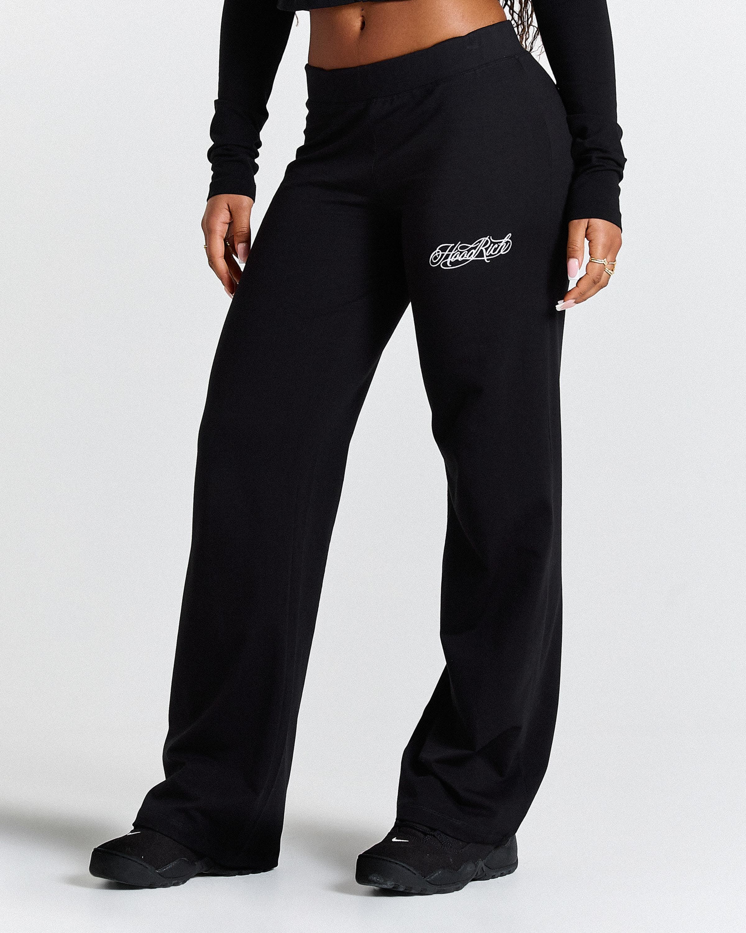 Kai Camo Slim Pants - Black/Camo/White by Hoodrich
