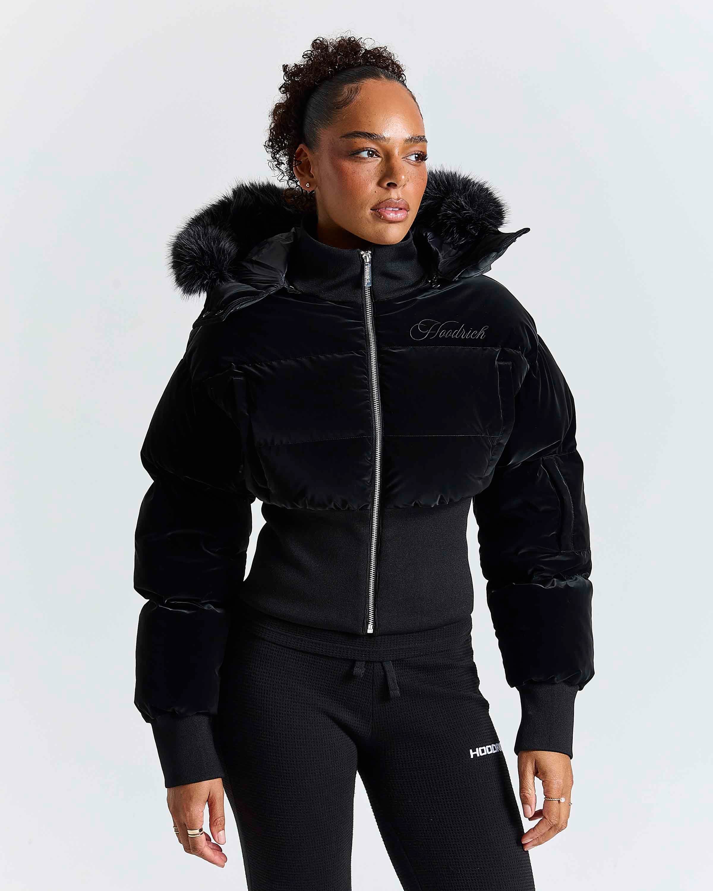Harlow Jacket - Black by Hoodrich