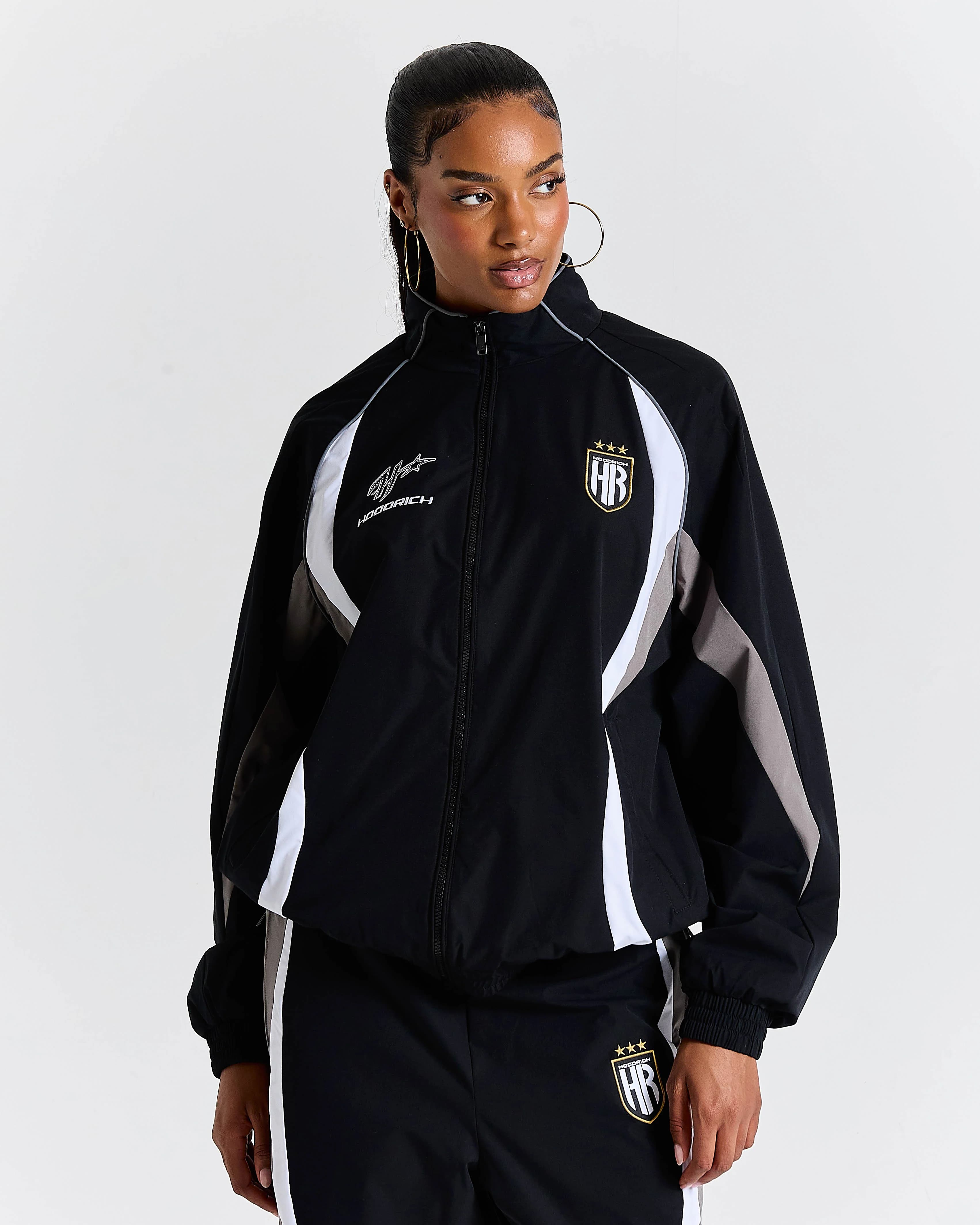 Glide Away Football Shell Jacket - Black 15