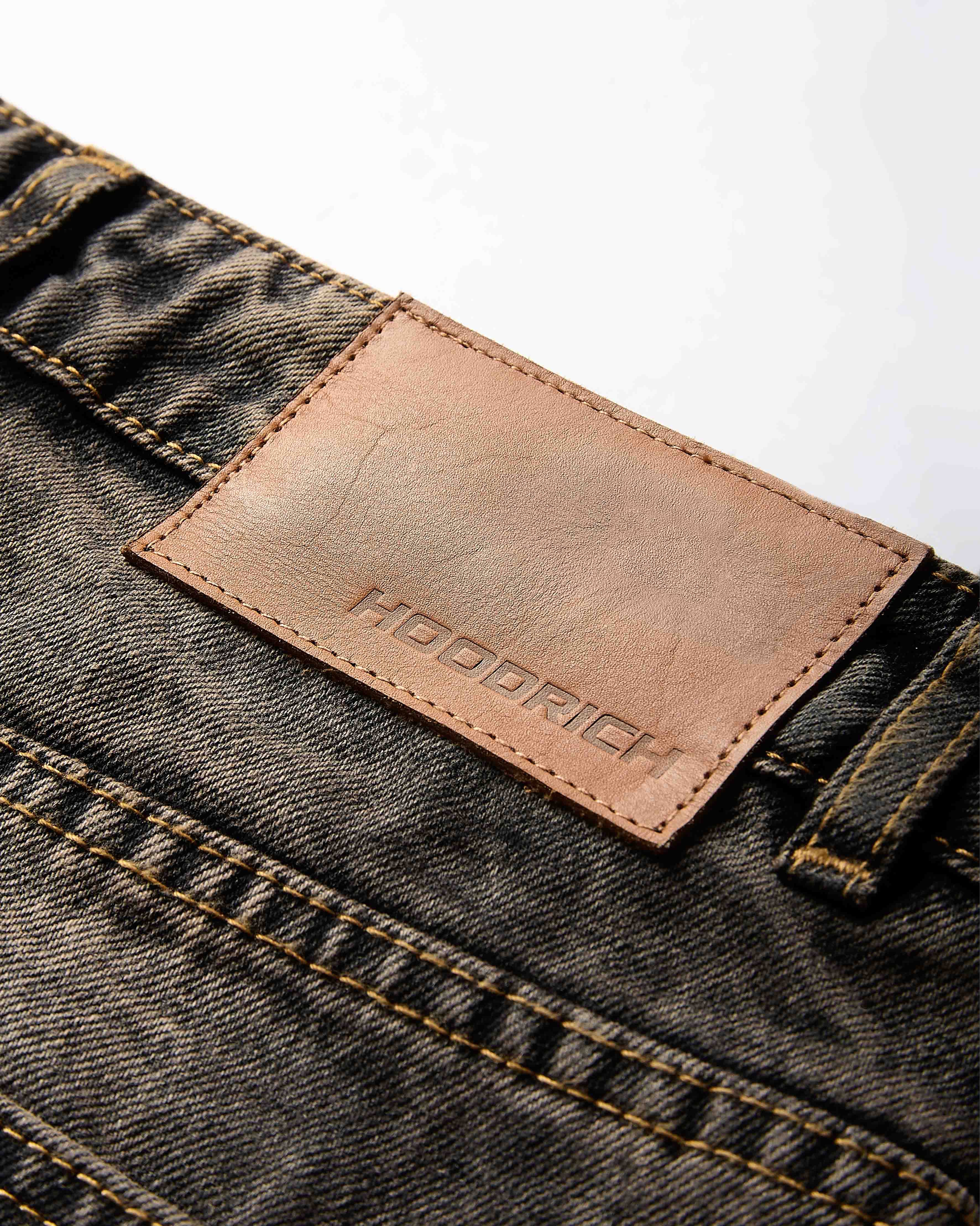 Shadow Rust Denim Carpenter Jorts - Black Wash by Hoodrich