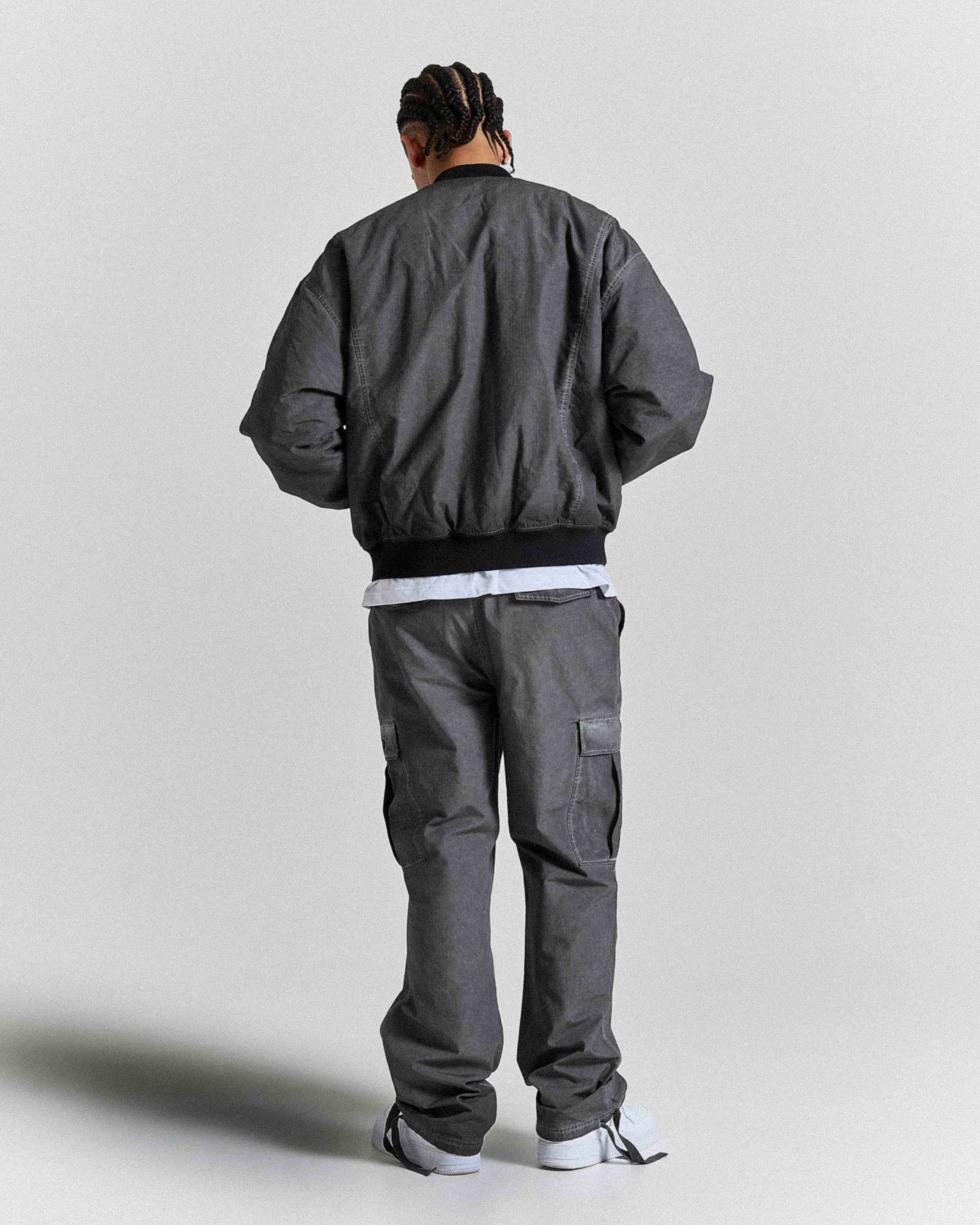 Cast Ripstop Varsity Jacket - Washed Black 4