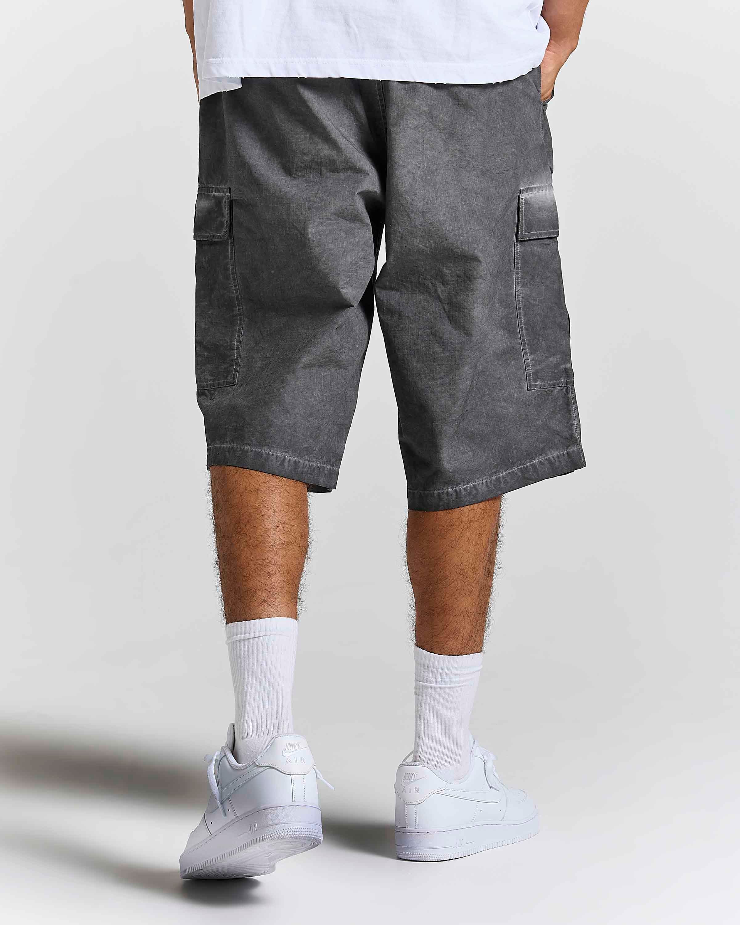 Cast Ripstop Cargo Shorts - Black by Hoodrich