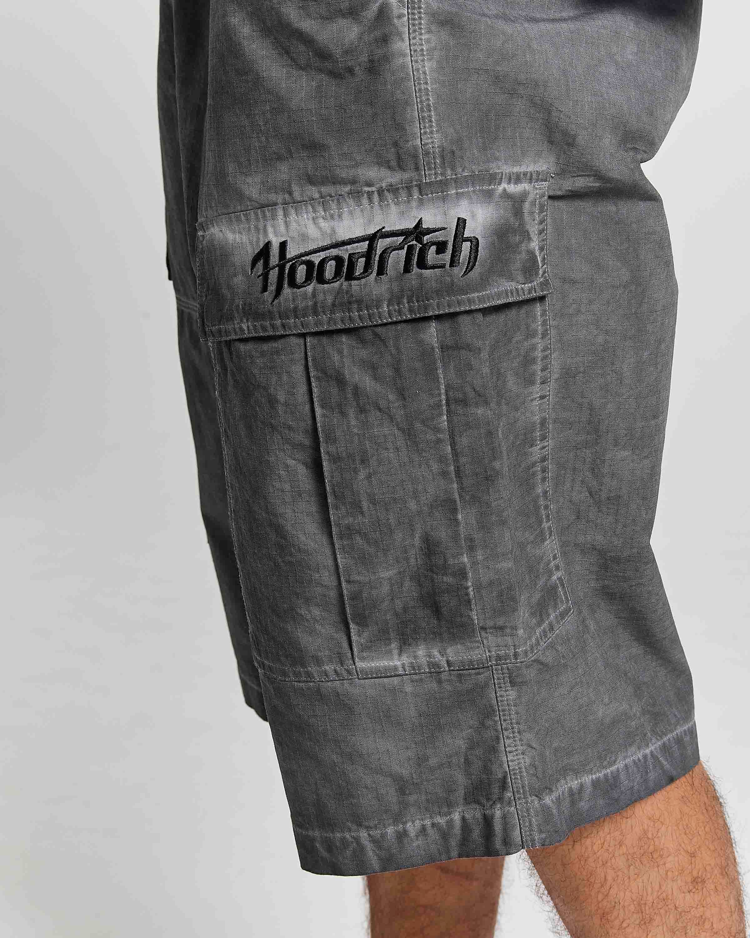 Cast Ripstop Cargo Shorts - Black by Hoodrich