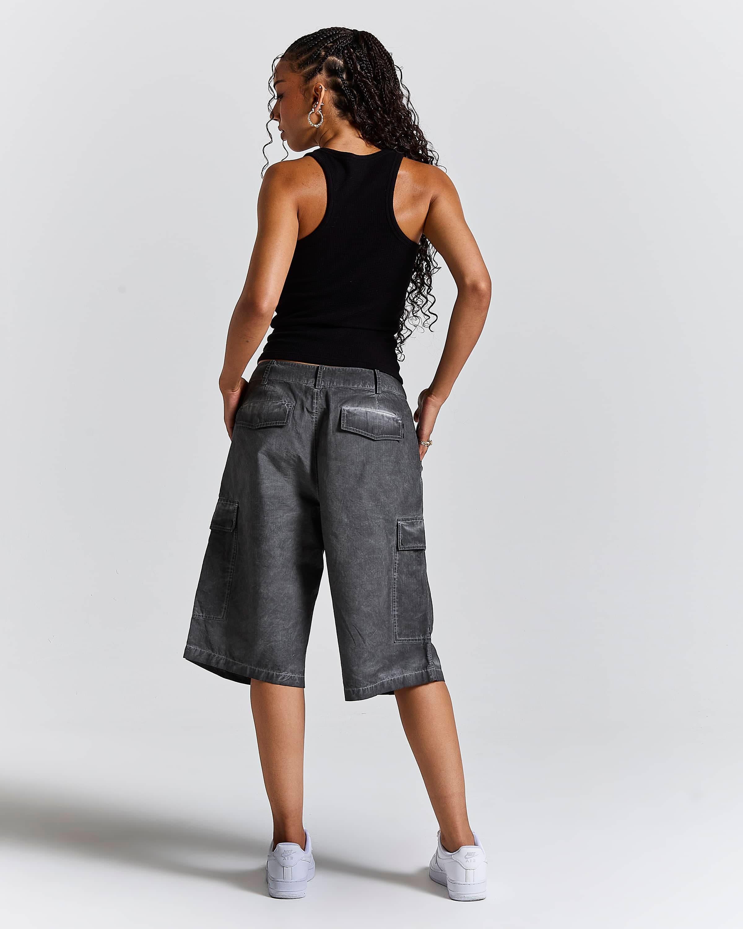 Cast Ripstop Cargo Shorts - Black by Hoodrich