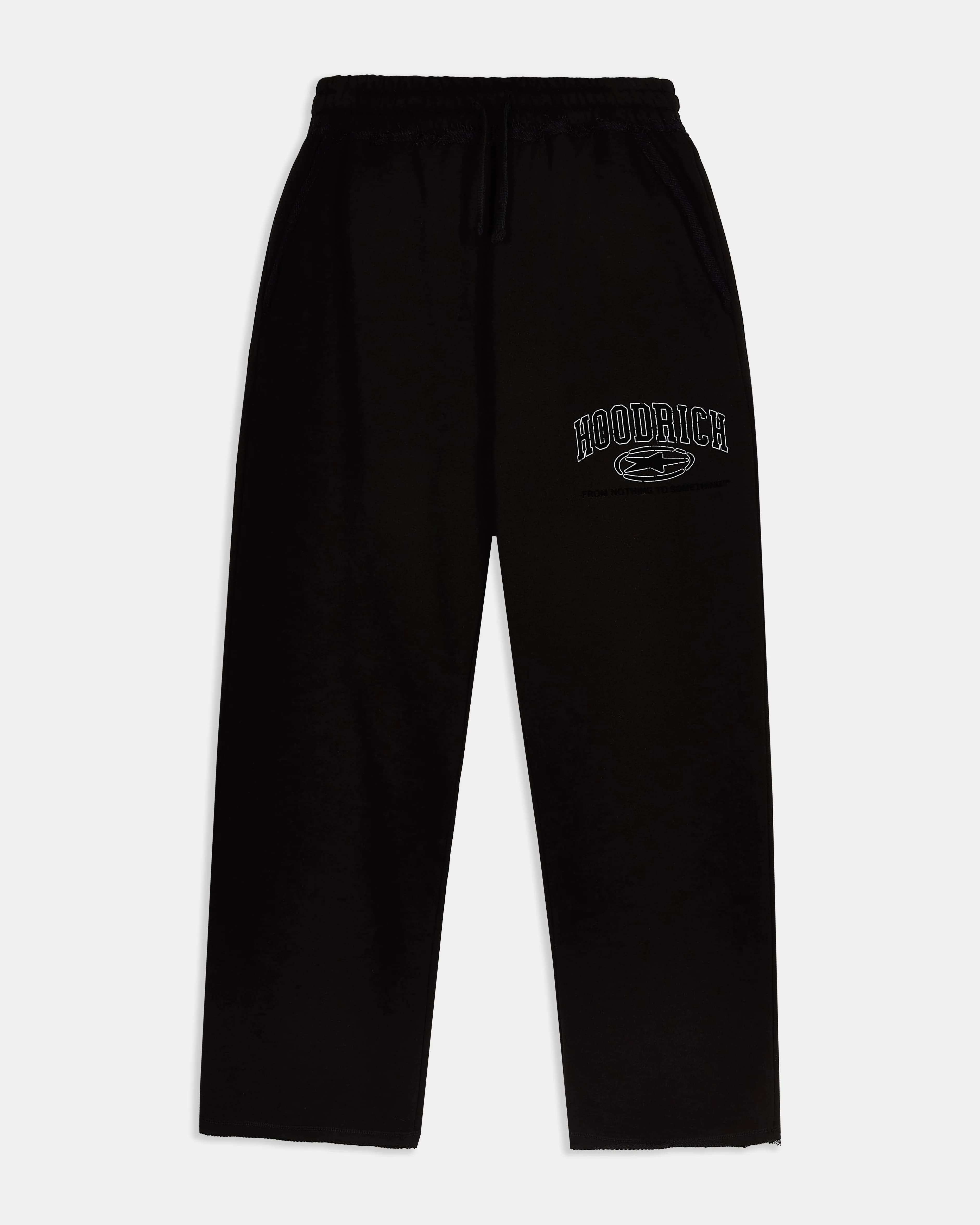 Fray Wide Leg Jogger - Black 9