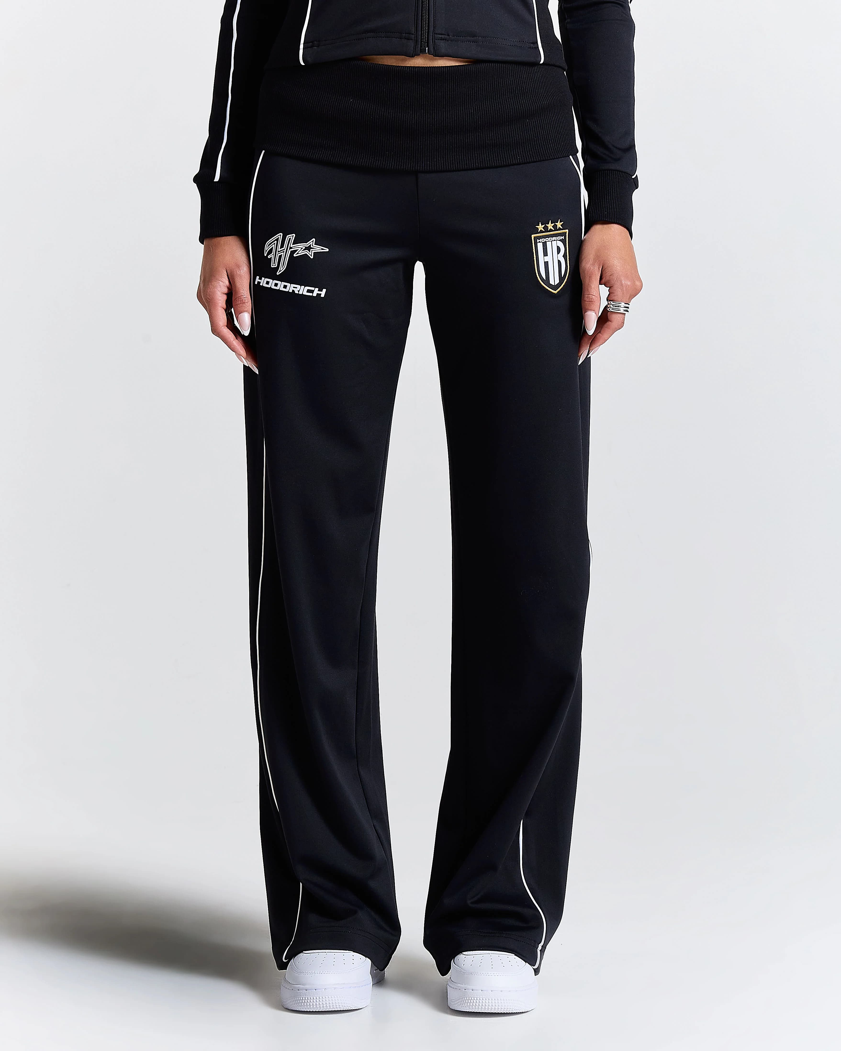 Glide Football Wide Leg Track Pants - Black 2