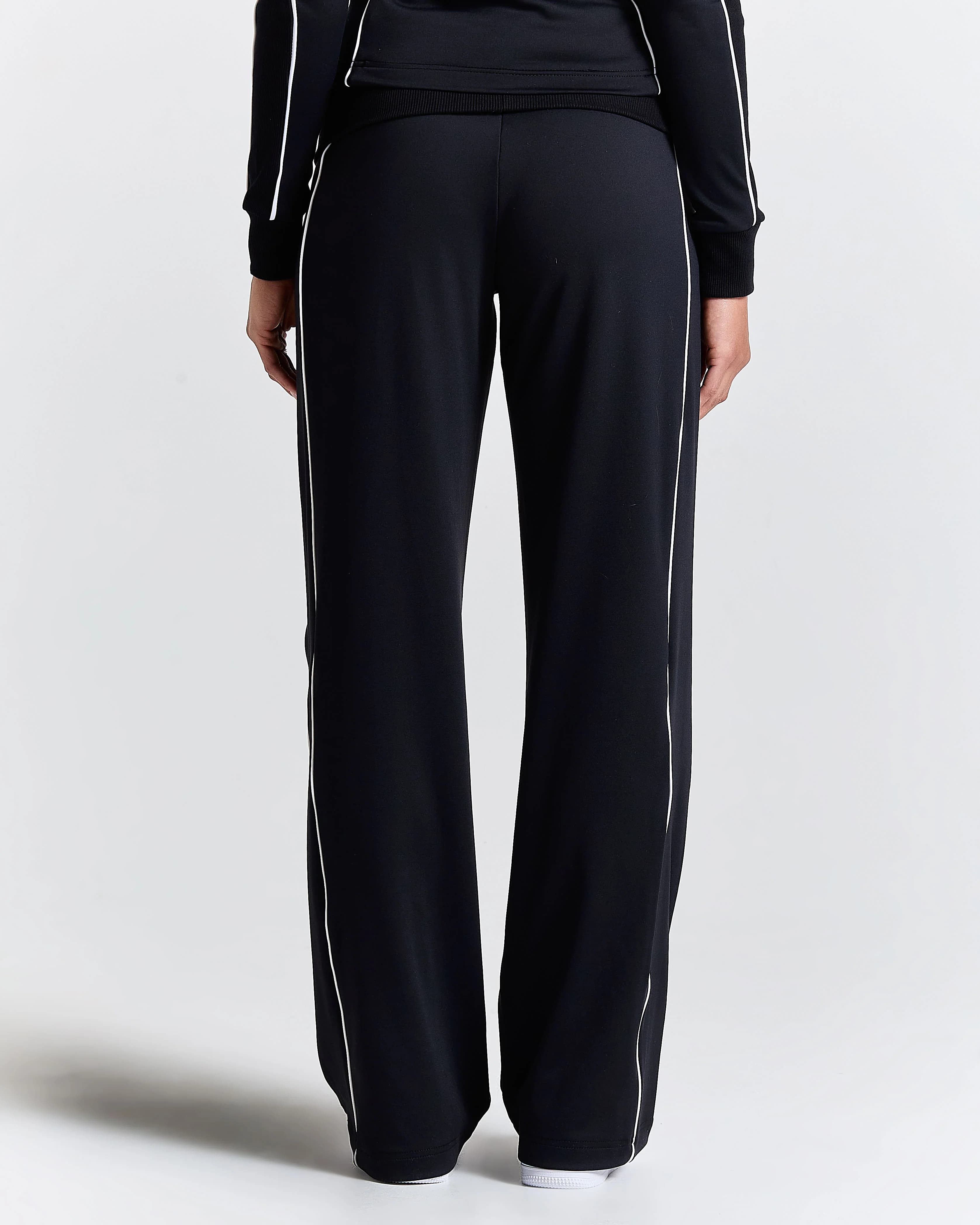 Glide Football Wide Leg Track Pants - Black 4