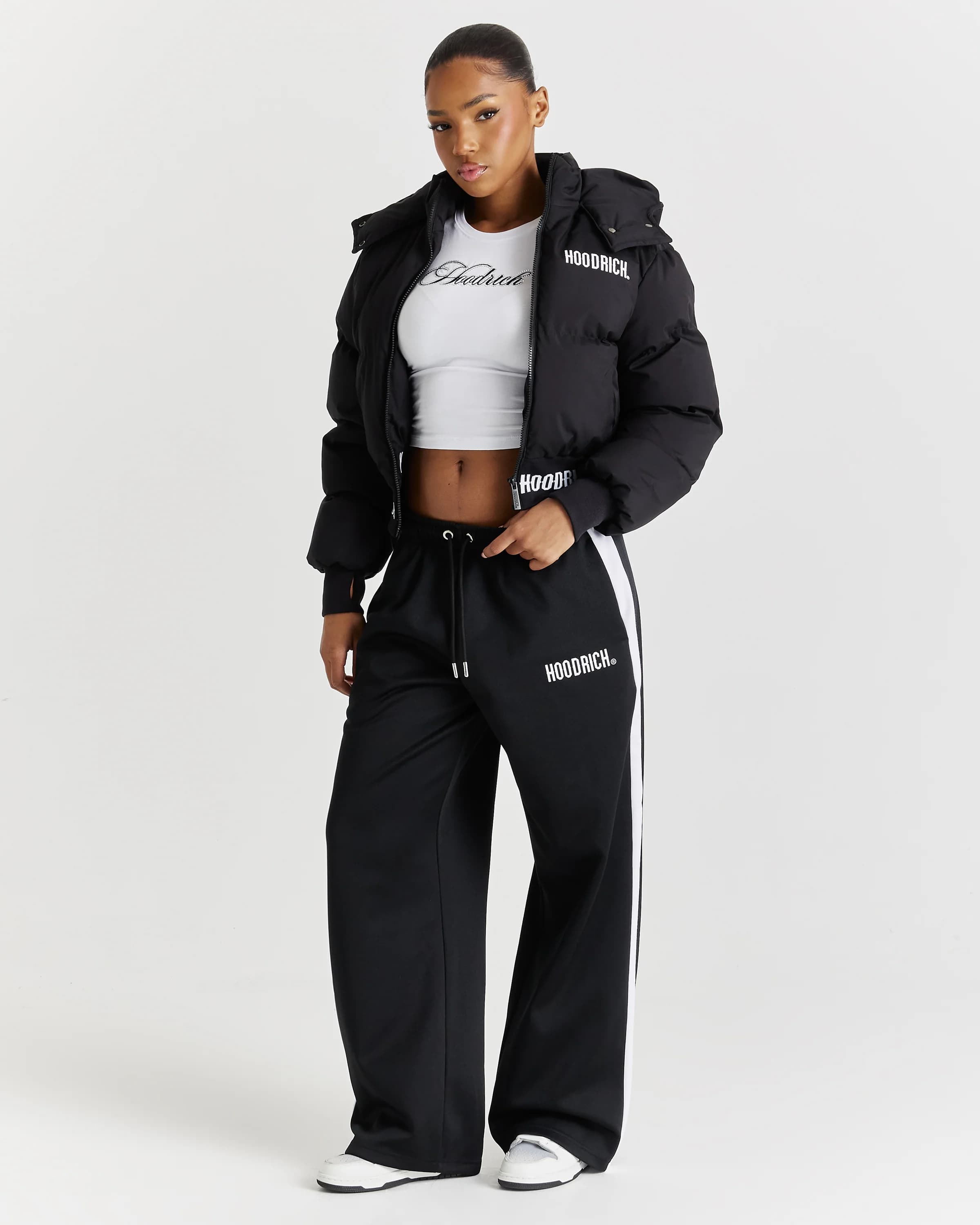 Ari Jacket - Black/White by Hoodrich