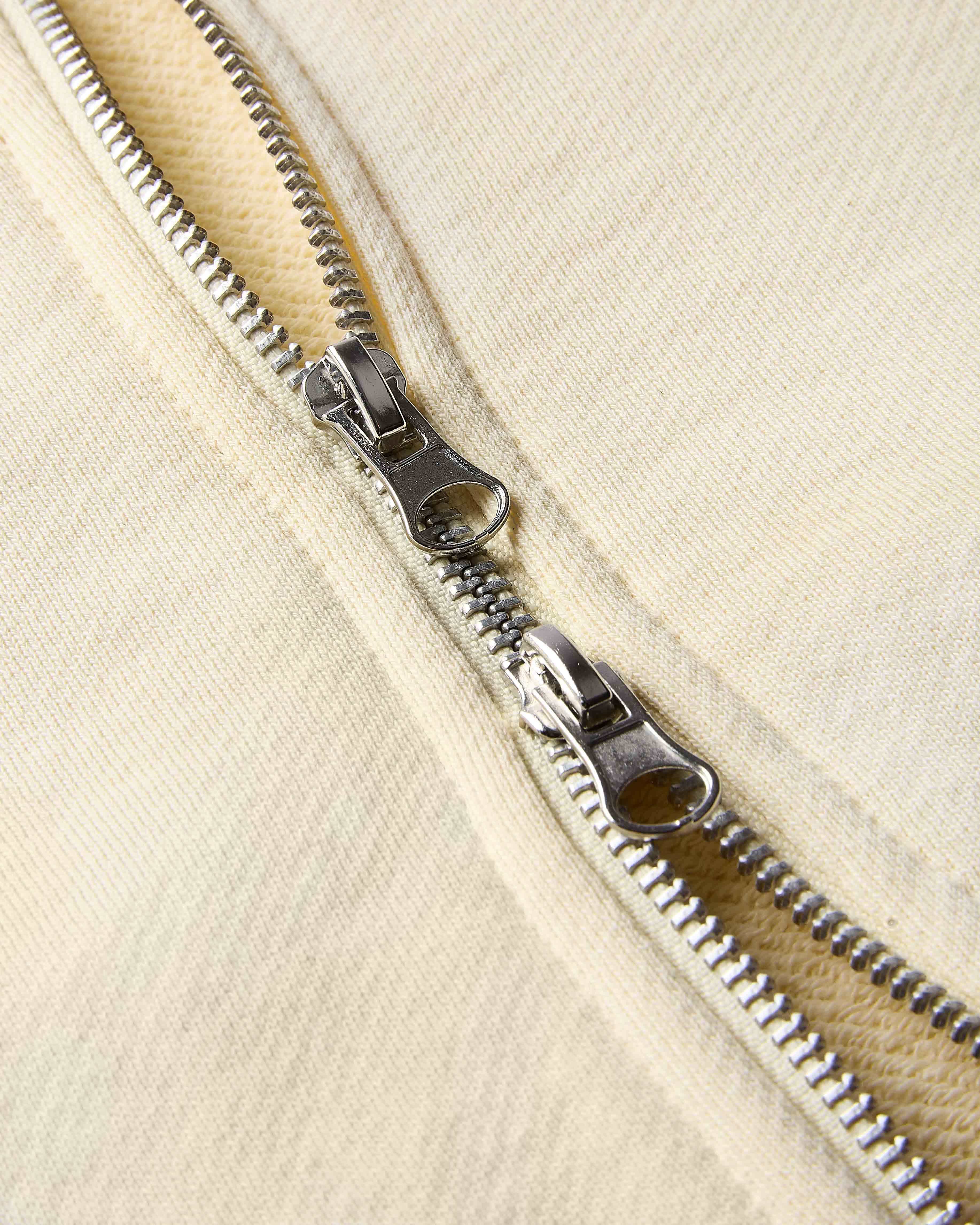 Trace Zip Relaxed Fit Hoodie - Ivory 5