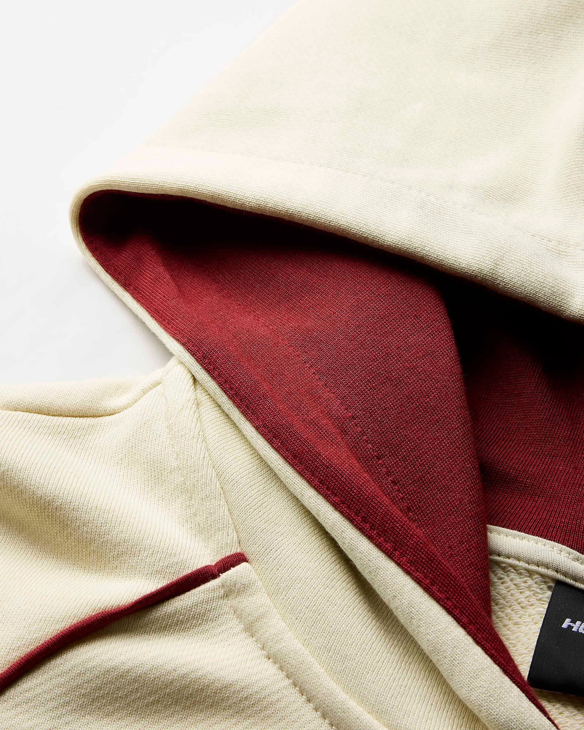 Trace Zip Relaxed Fit Hoodie - Ivory 12