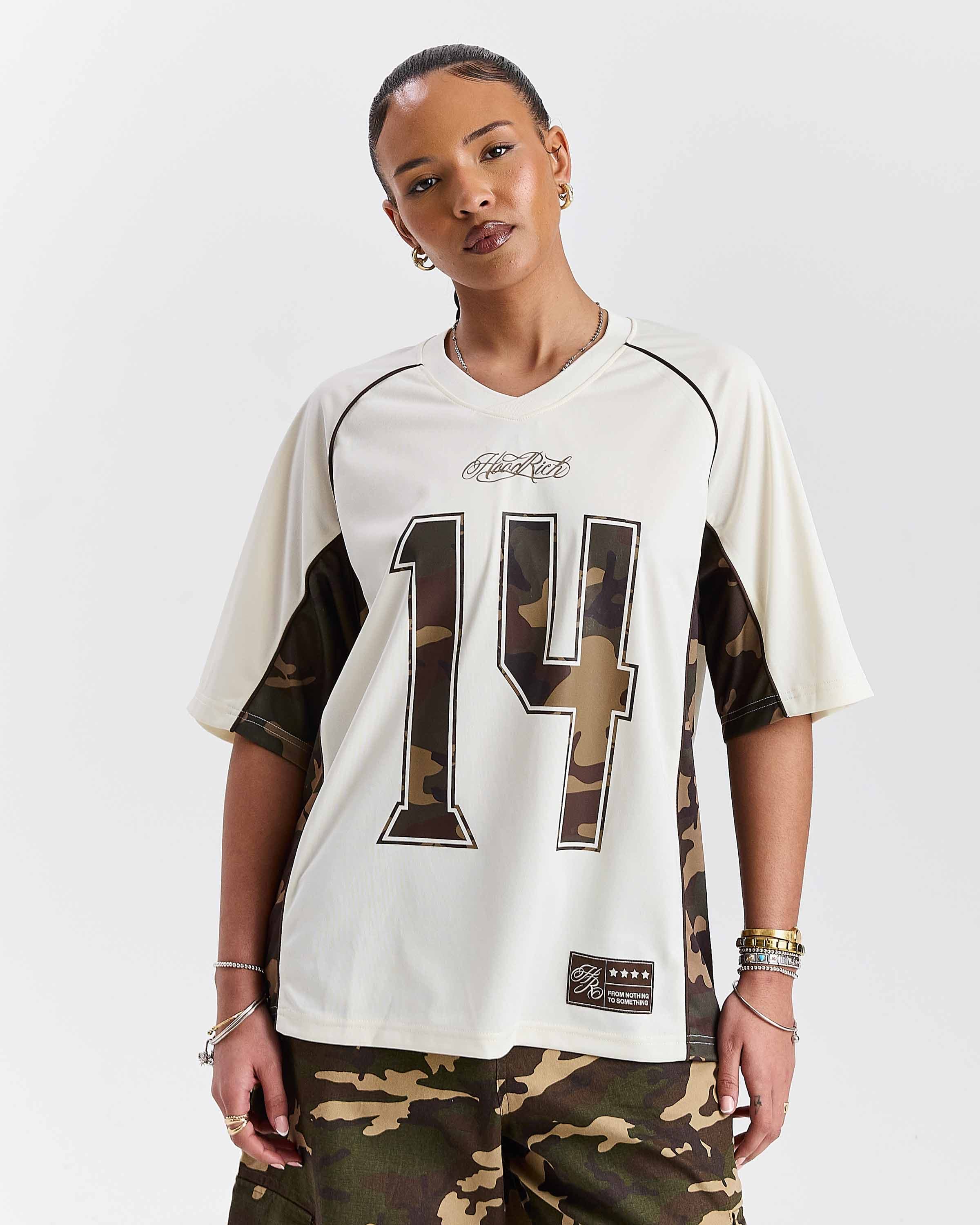 Field Oversized Jersey - White/Camo 7