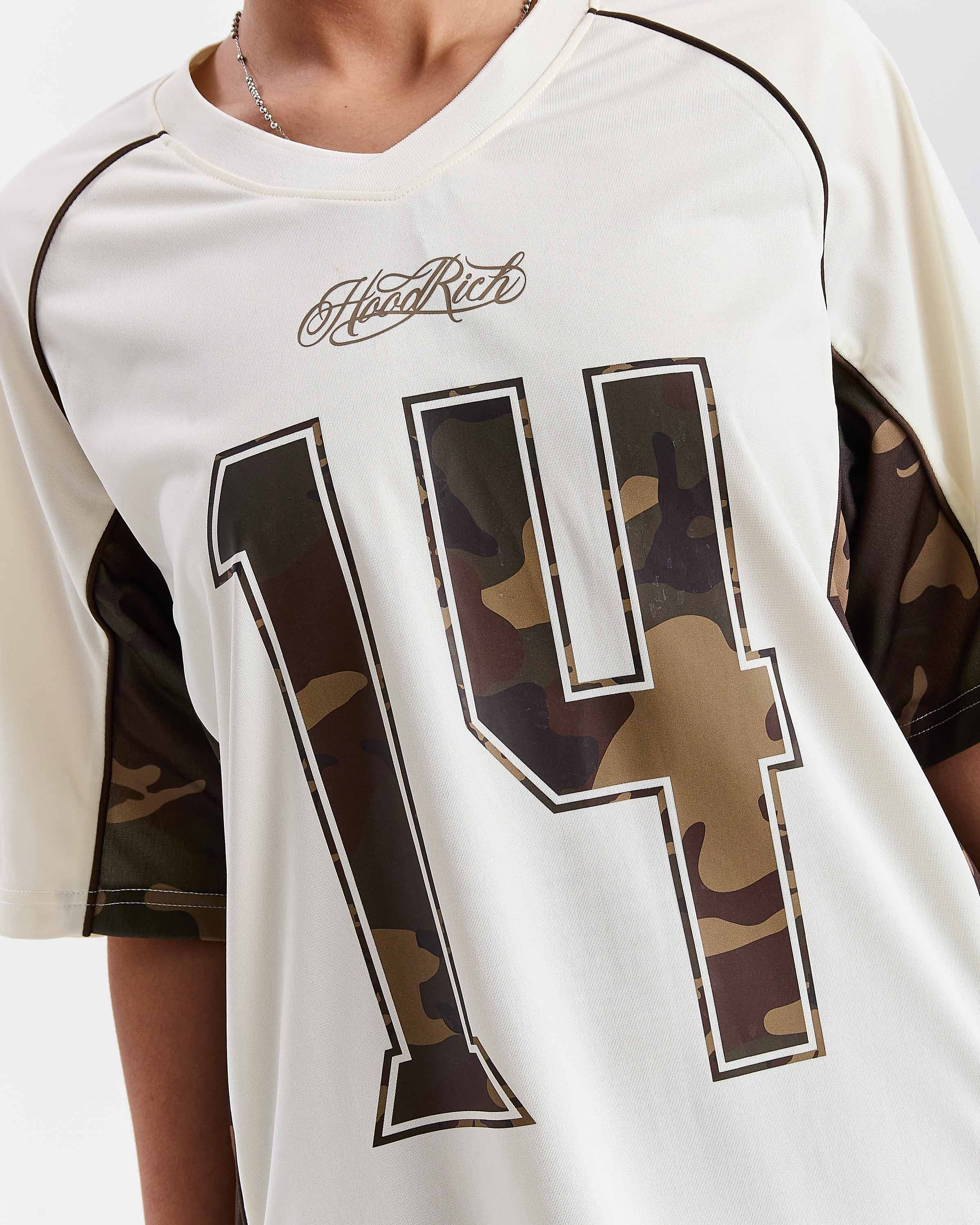 Field Oversized Jersey - White/Camo 6