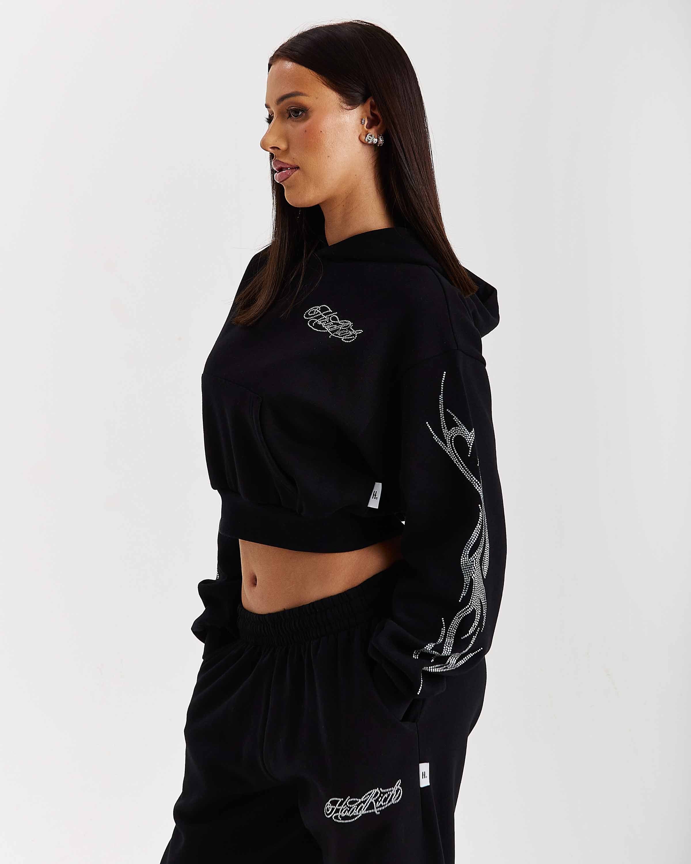 Morpho Boxy Hoodie - Black/Silver 6