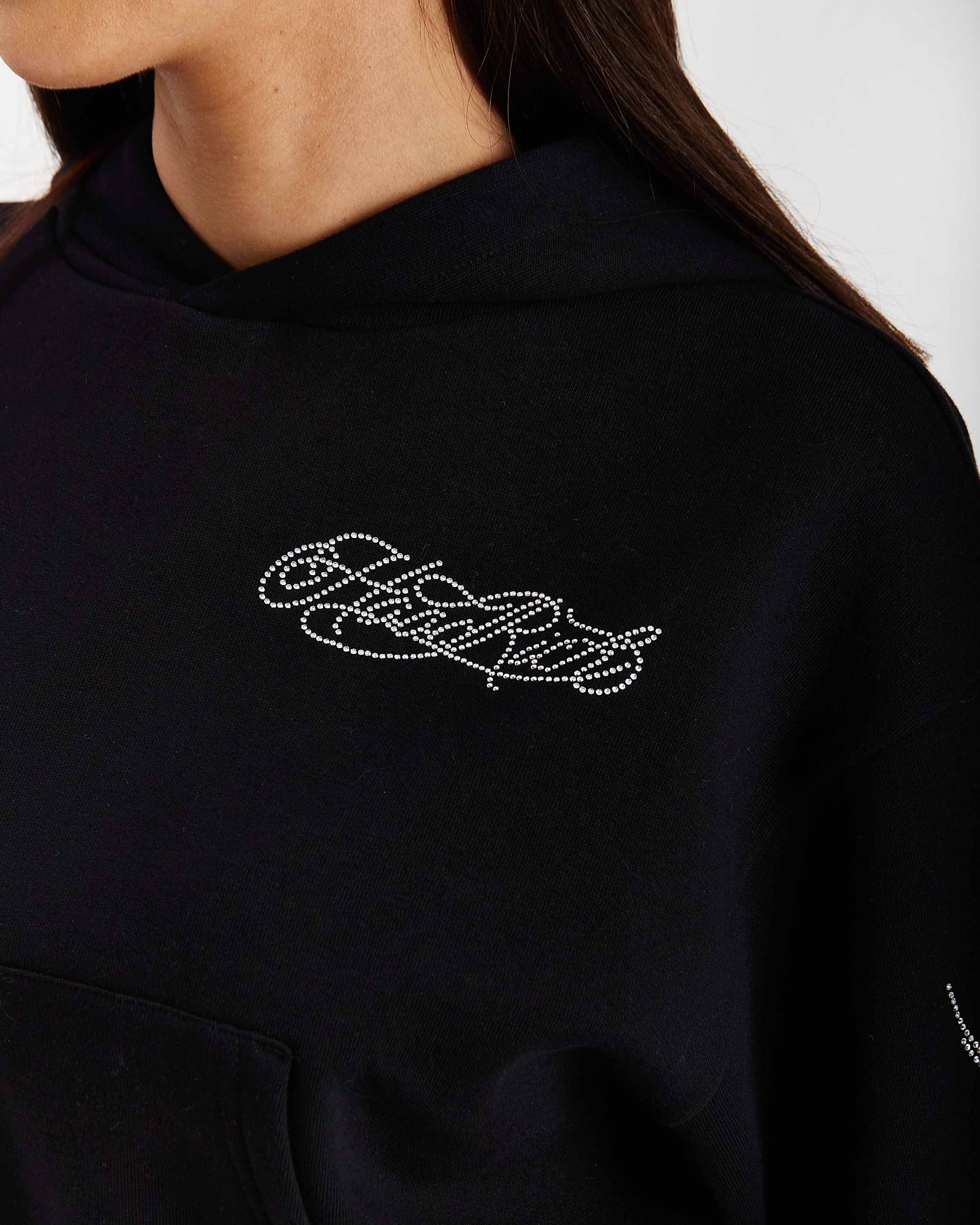 Morpho Boxy Hoodie - Black/Silver 5