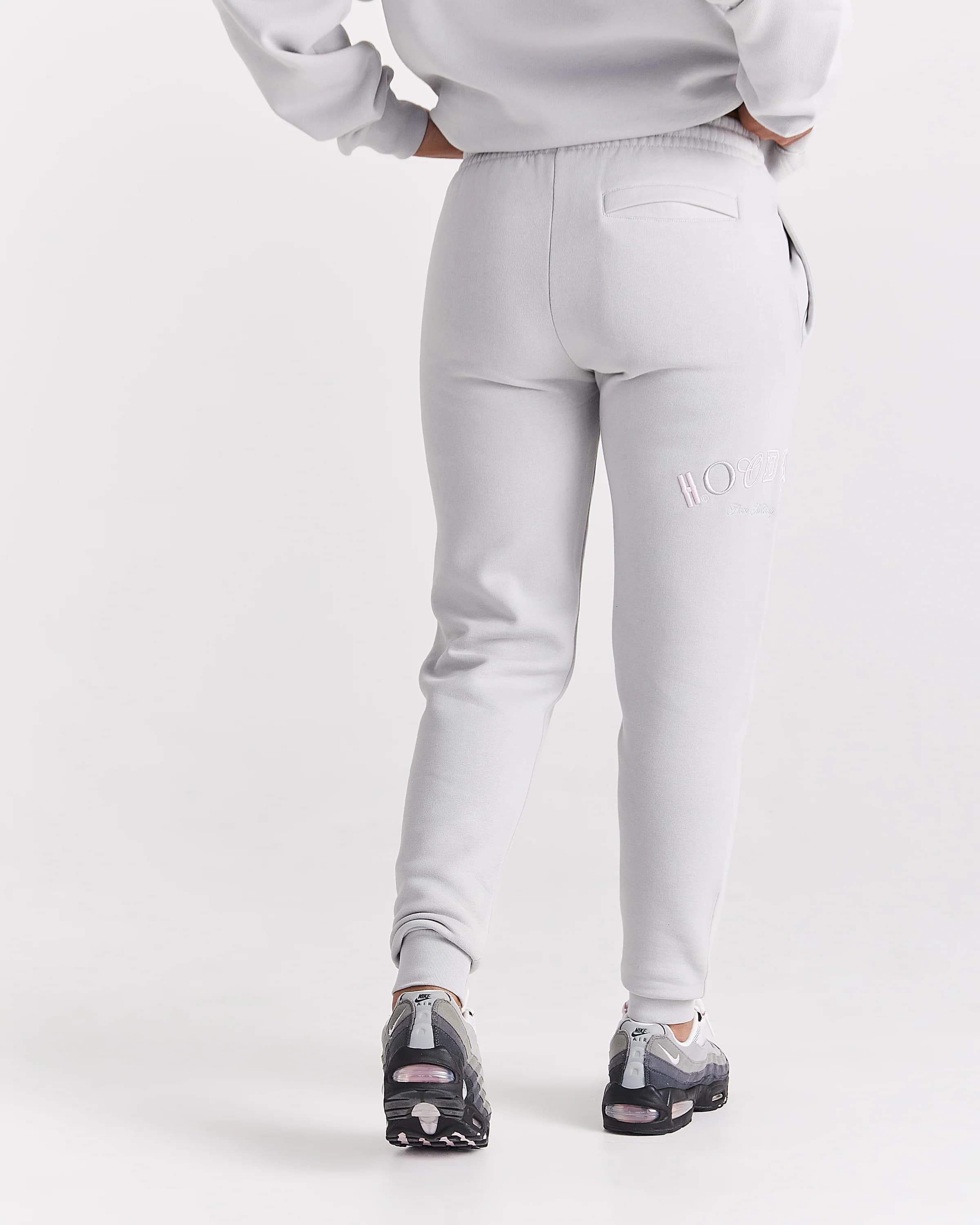 Calor Slim Joggers - Light Grey/Pink 5