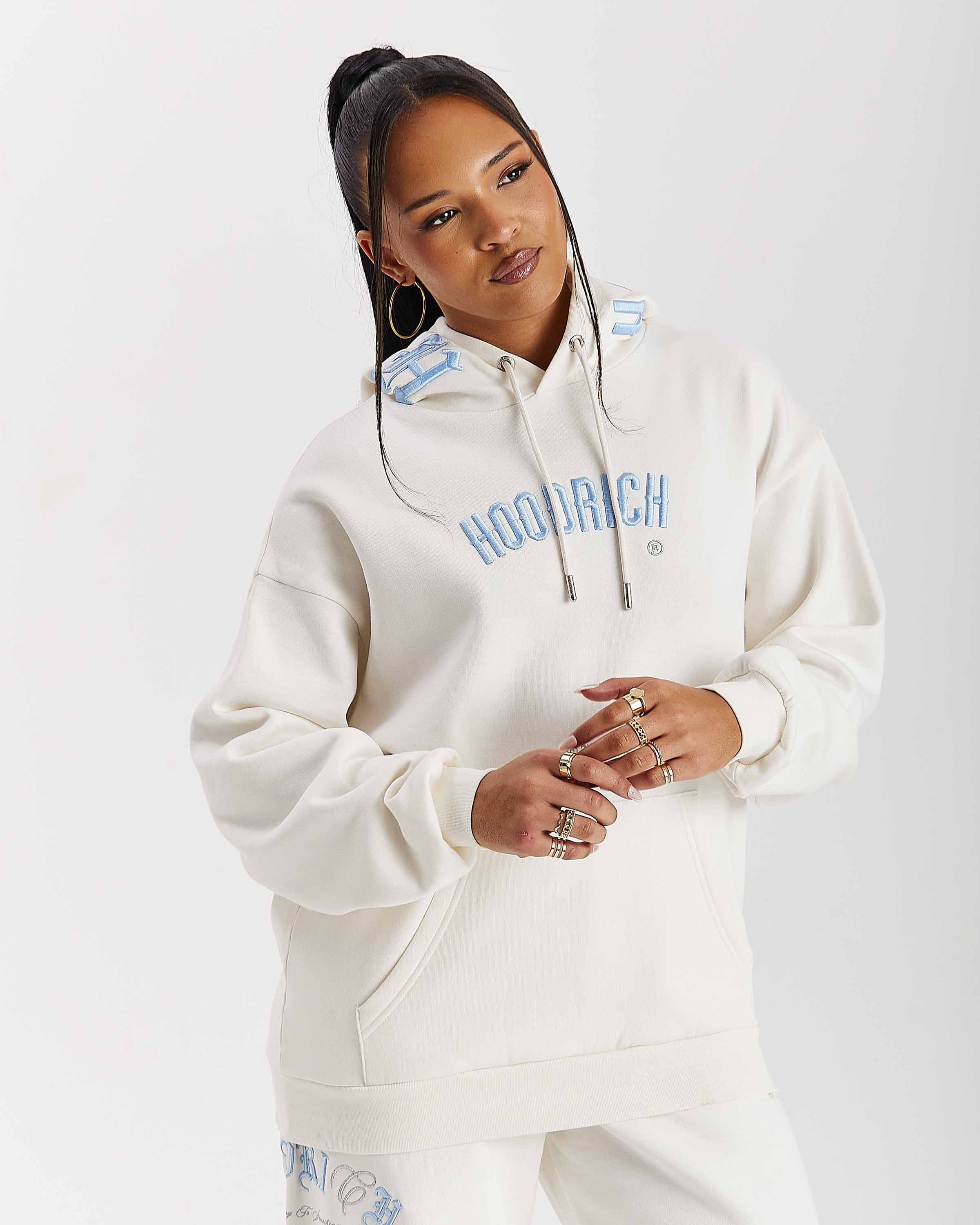Calor Oversized Hoodie - Off White/Blue 7