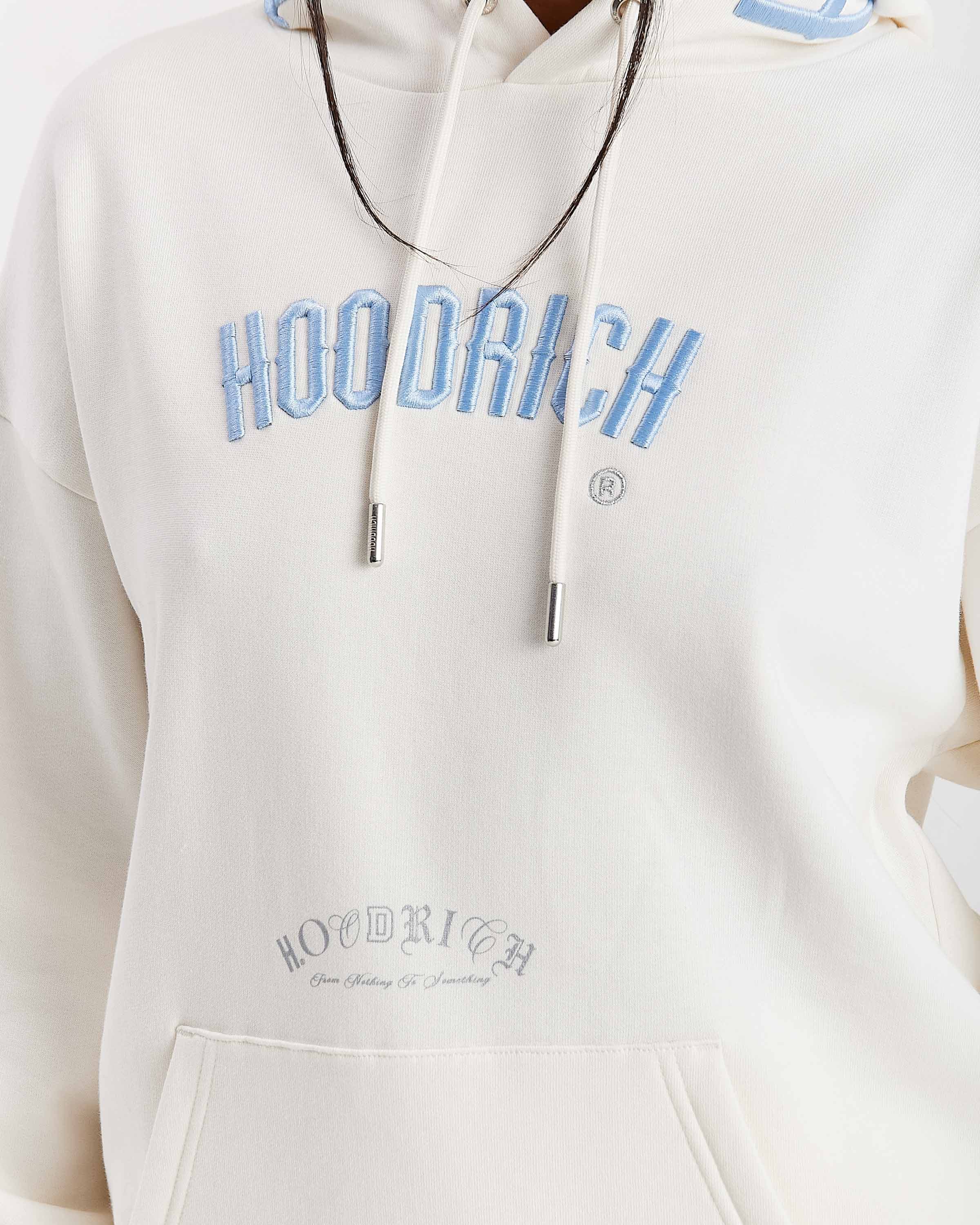 Calor Oversized Hoodie - Off White/Blue 6