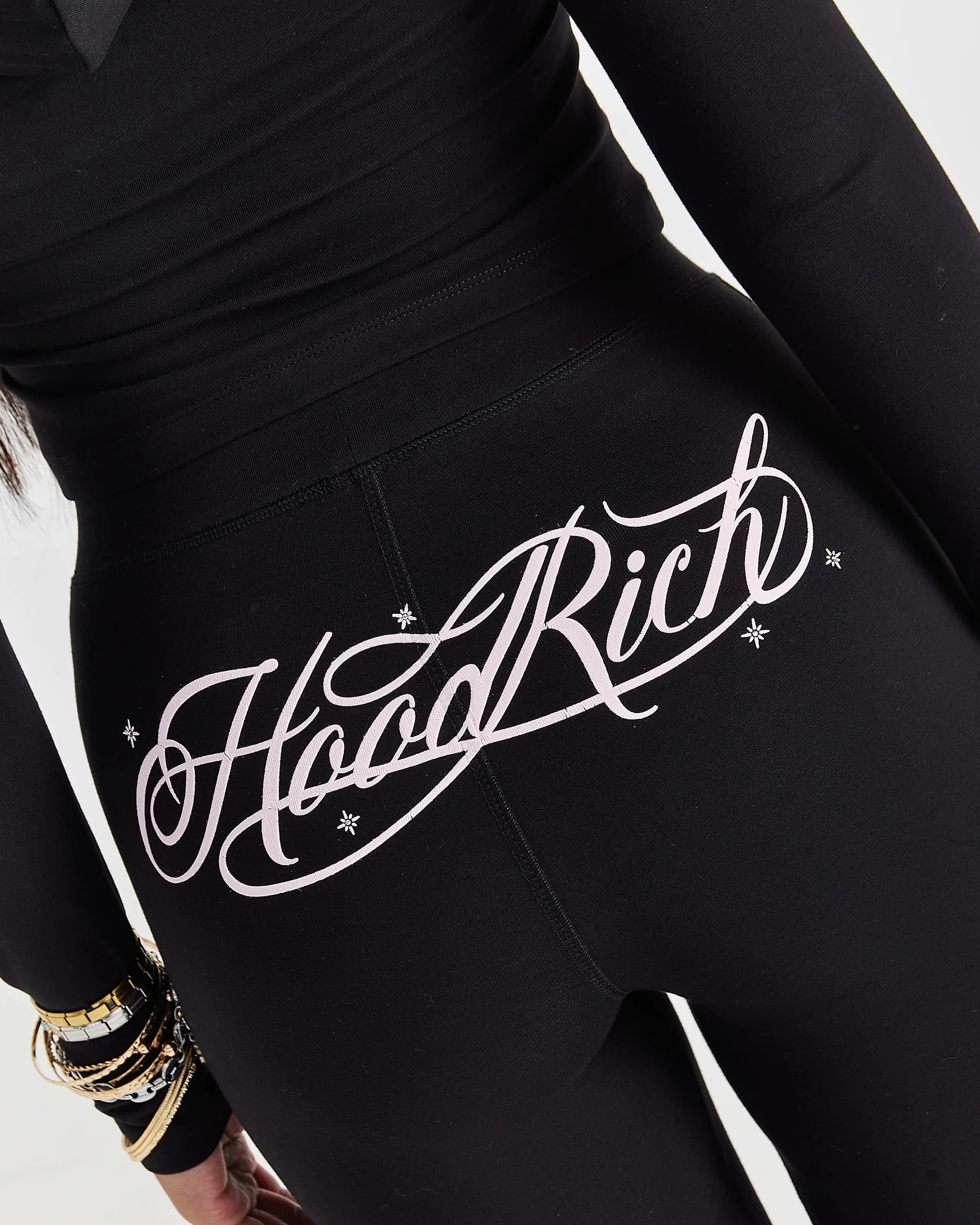 Solace Flare Leggings - Black/Pink 8