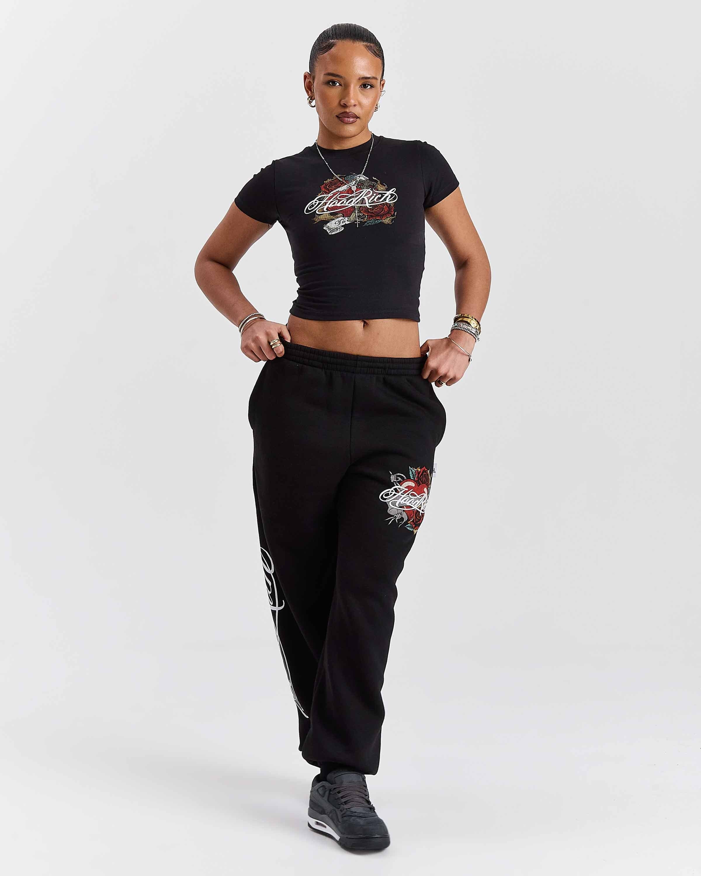 Vox Oversized Joggers - Black/Red 19