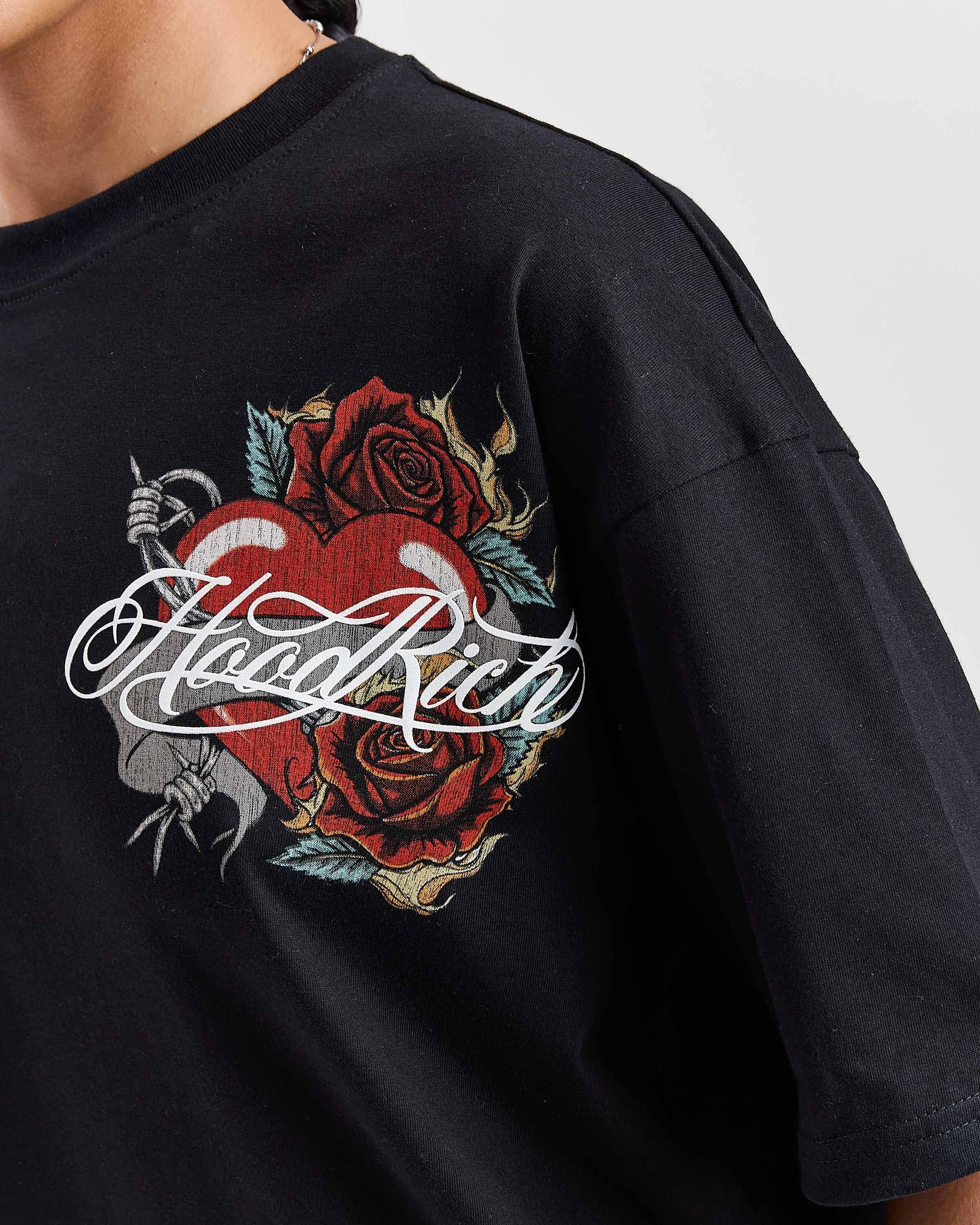 Vox Oversized T-Shirt - Black/Red 2