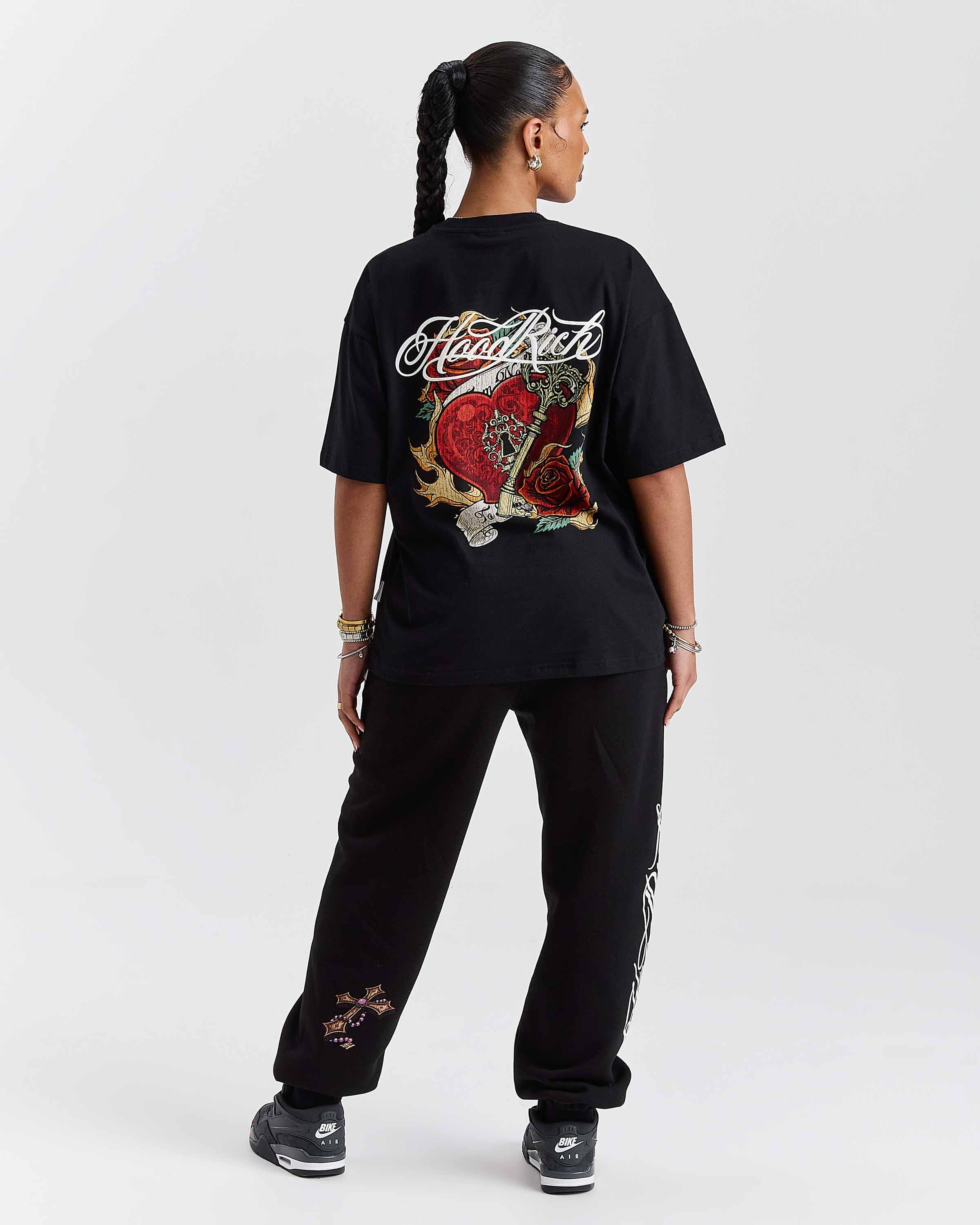 Vox Oversized T-Shirt - Black/Red 5