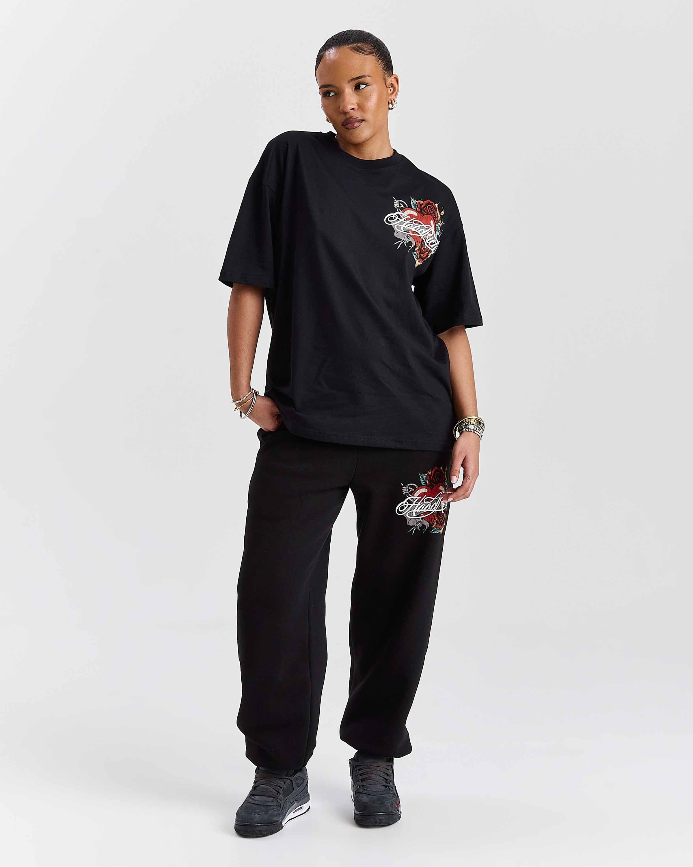 Vox Oversized T-Shirt - Black/Red 7