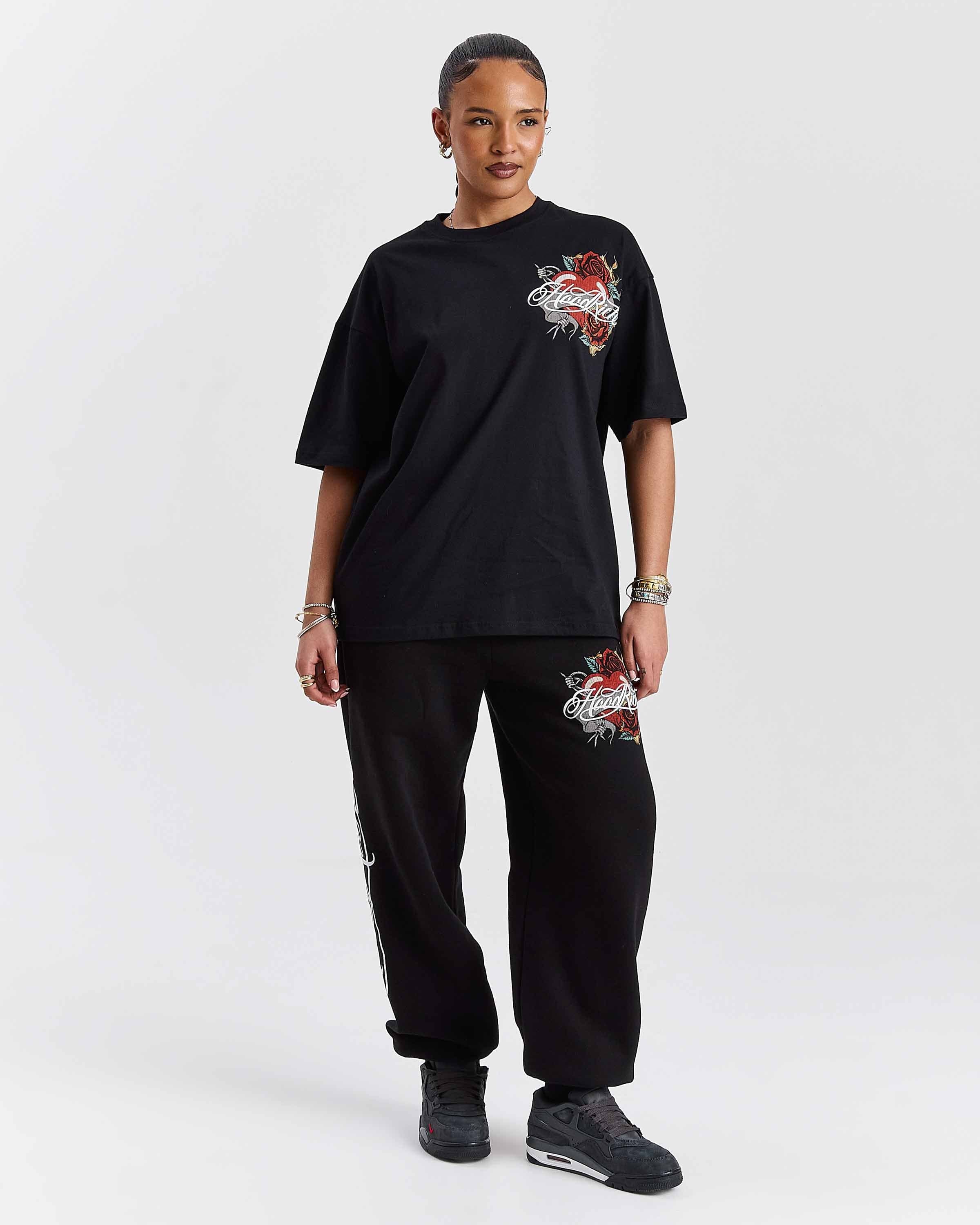 Vox Oversized T-Shirt - Black/Red 8