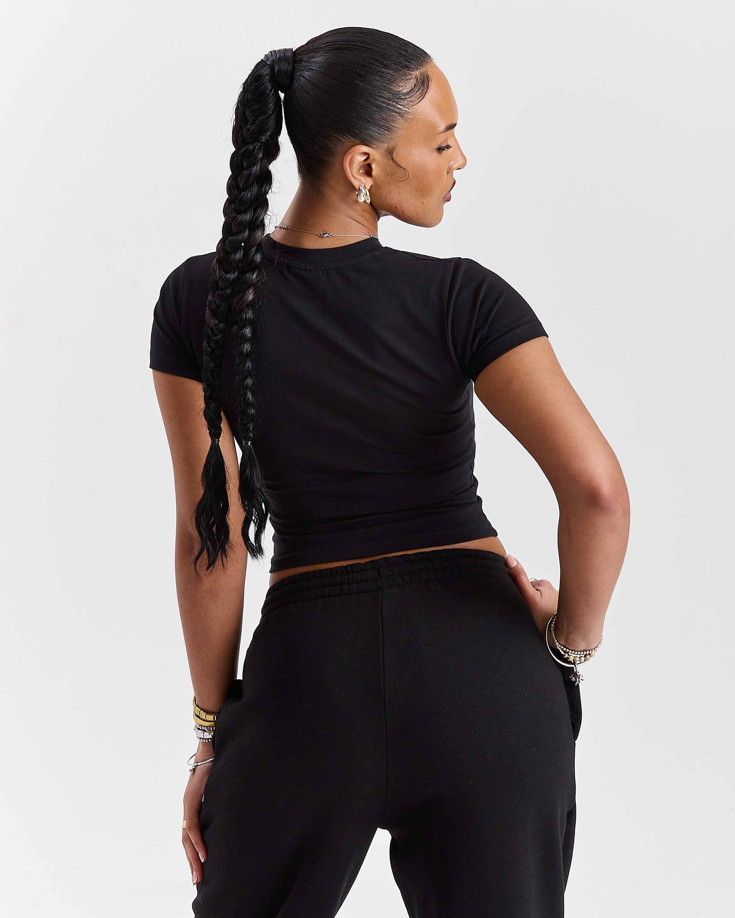Vox Fitted Tee - Black/Red by Hoodrich