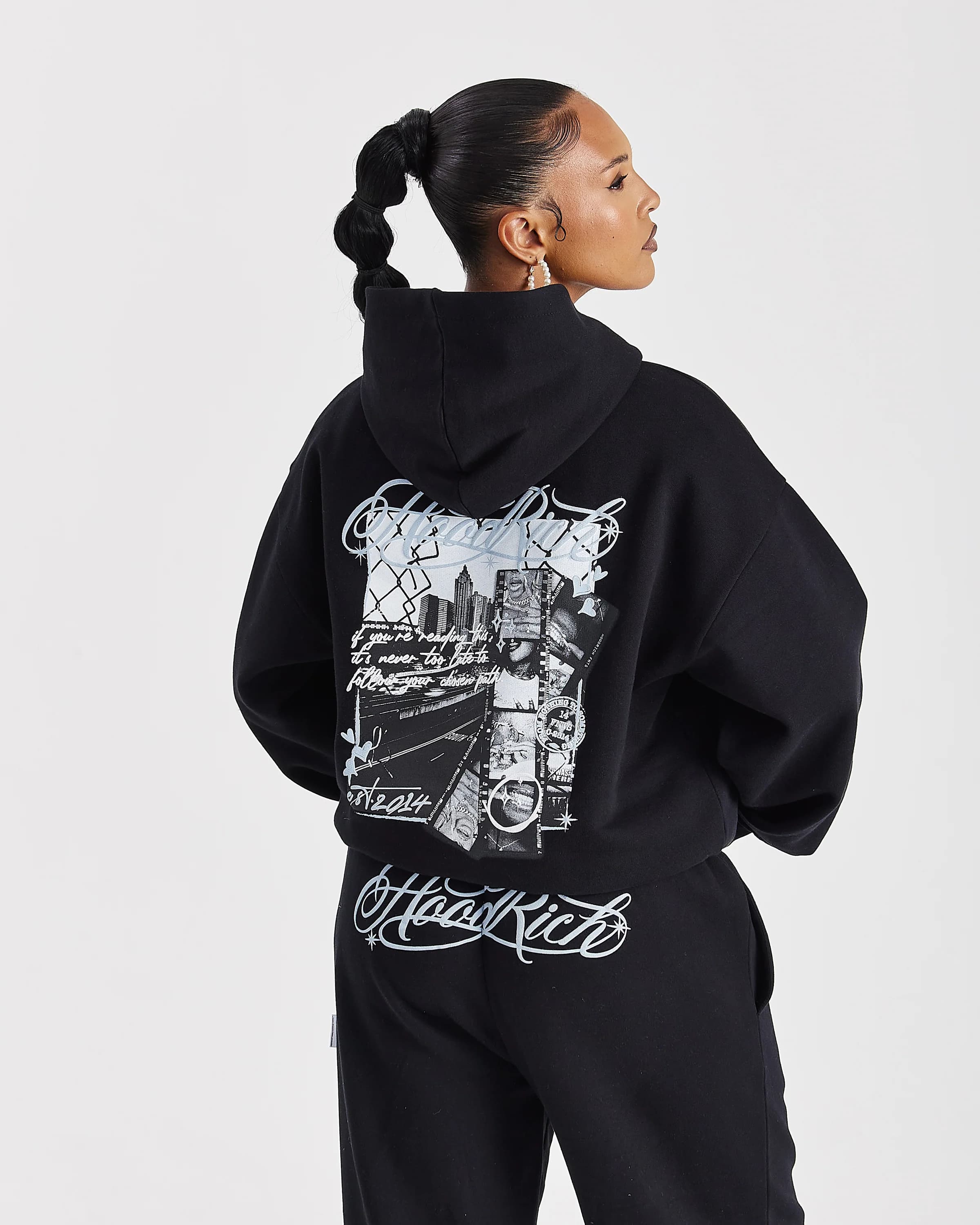 Vision Mid Length Hoodie - Black 6
