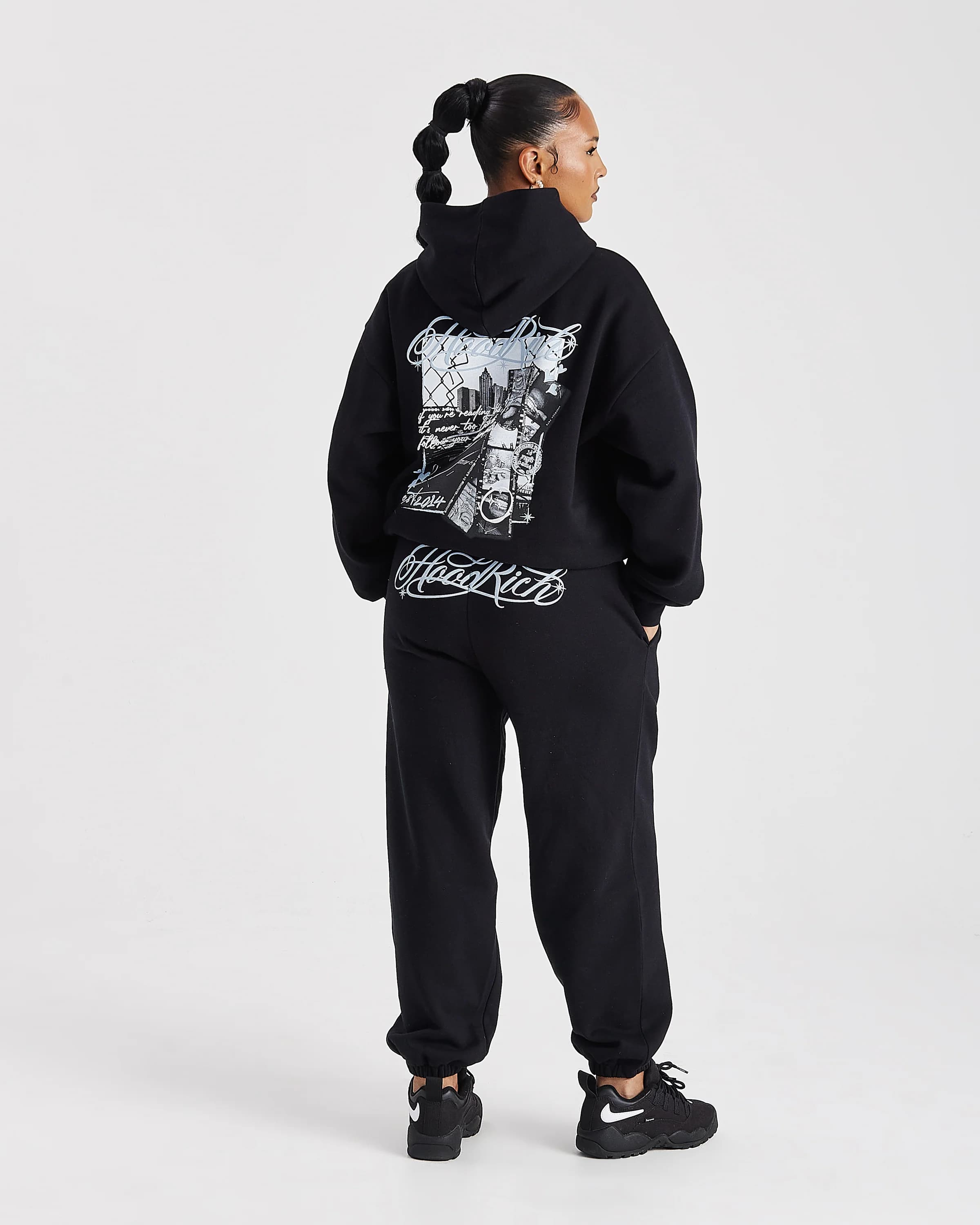 Vision Mid Length Hoodie - Black 8