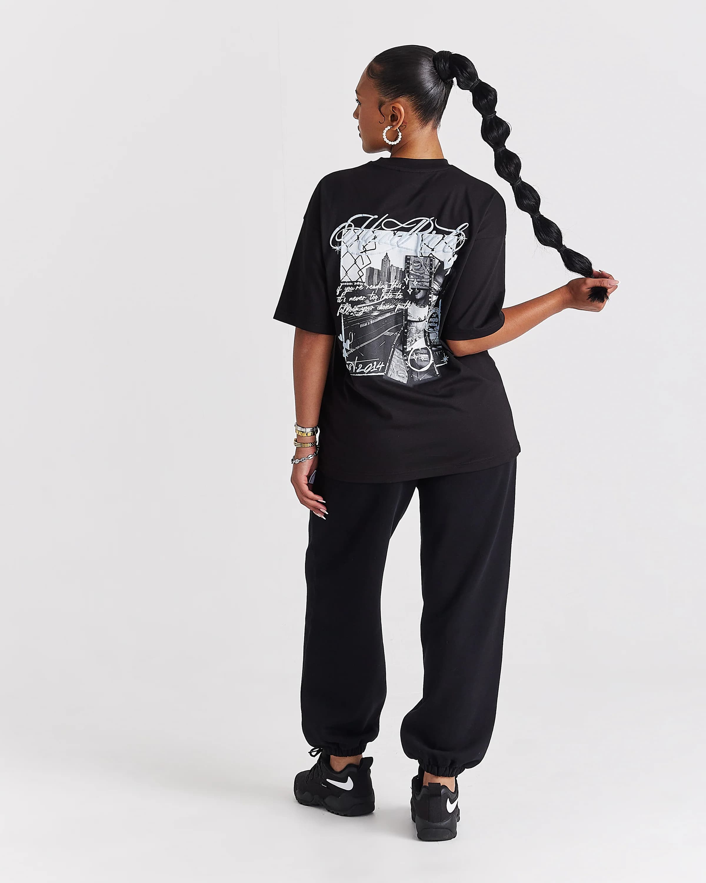 Vision Oversized Jogger - Black 7