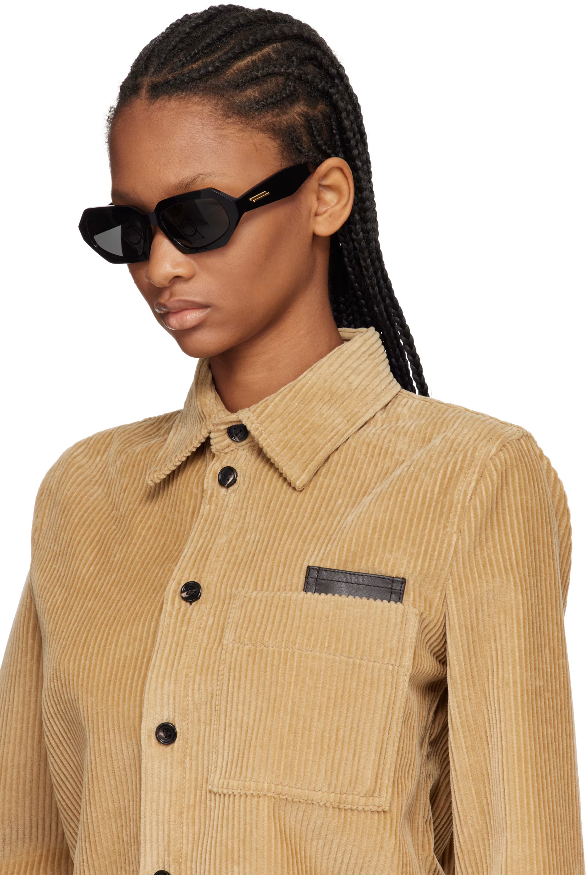 Black Classic Oval Sunglasses 4