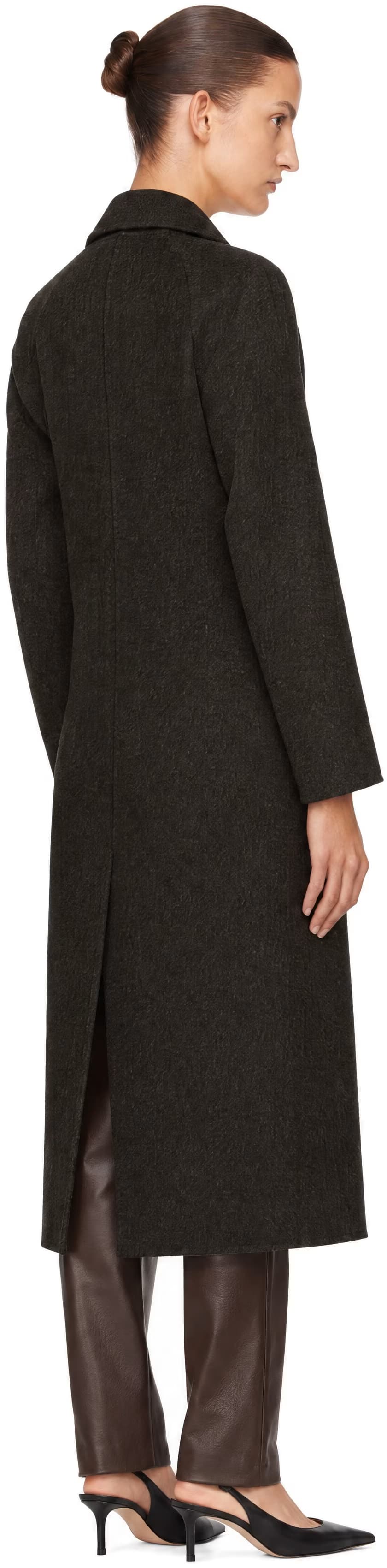 Brown Irvin Long Wool Coat 3