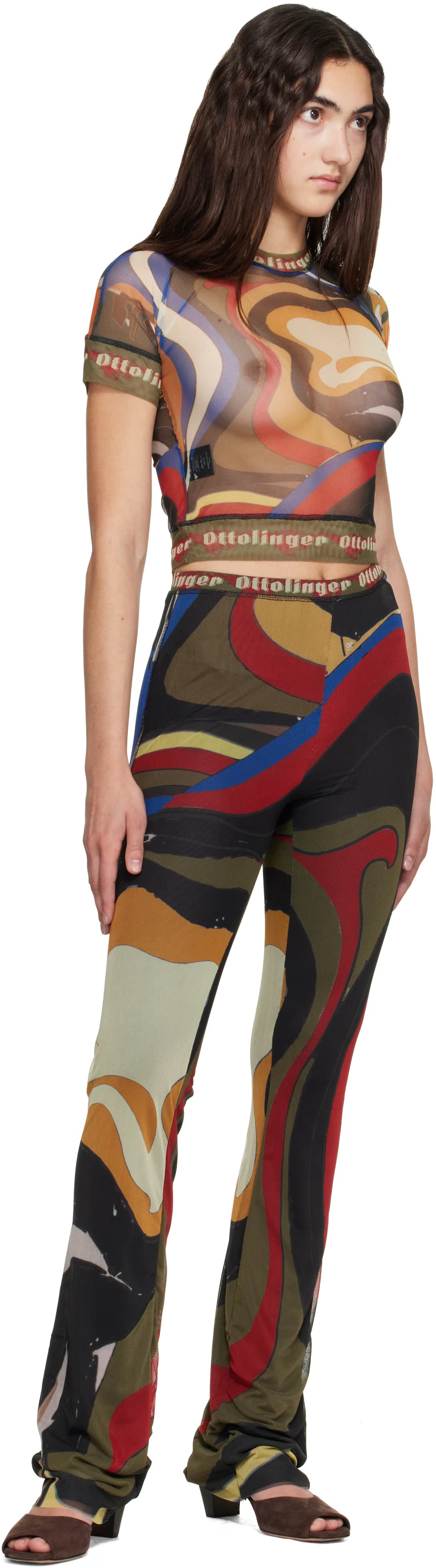 Multicolor Mesh T-shirt by Ottolinger