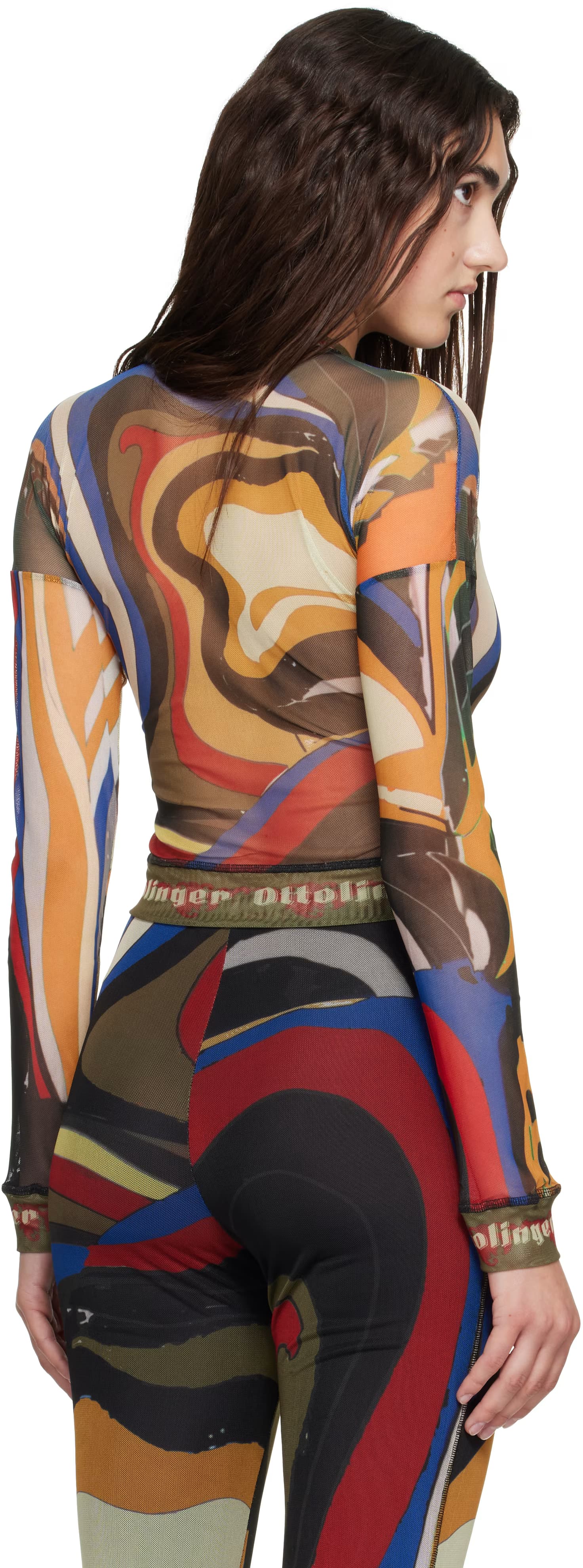 Multicolor Mesh Longsleeve T-shirt 3