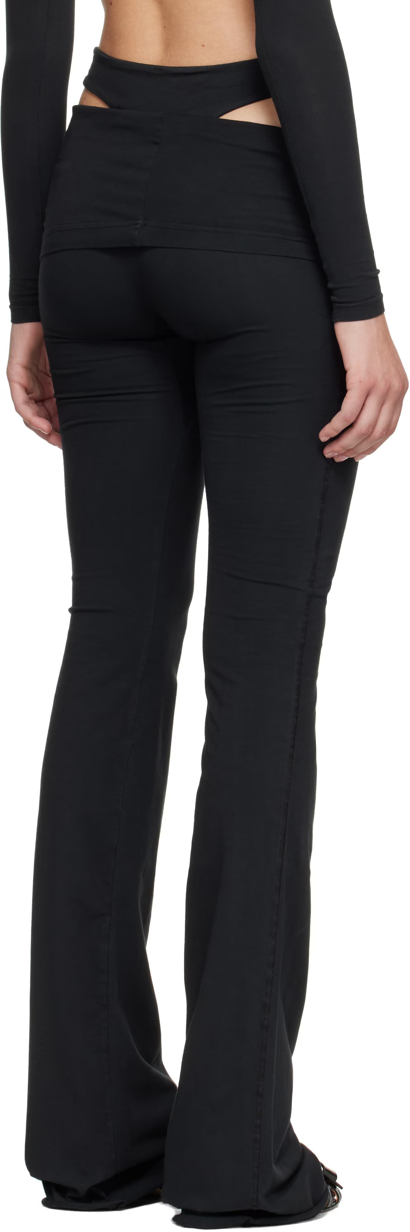Black Drop-Fold Otto Leggings 3