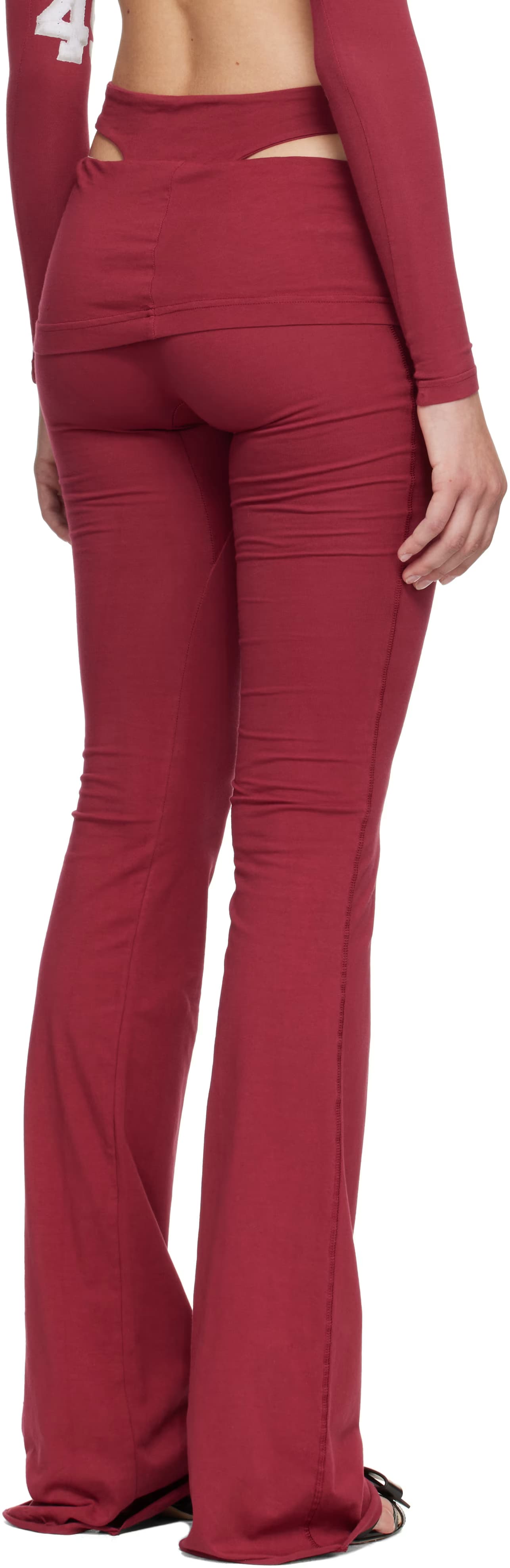 Red Drop-Fold Otto Leggings 3