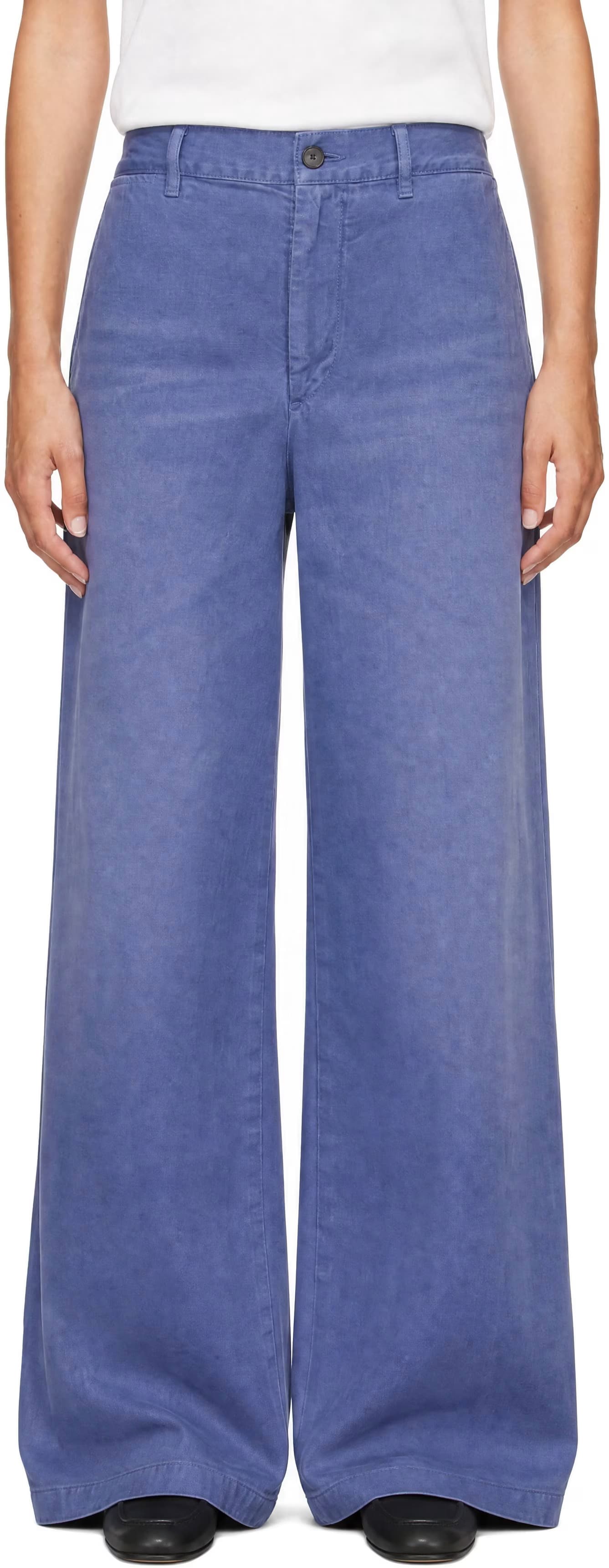 Blue Bertie Chino Jeans by Calvin Klein Collection