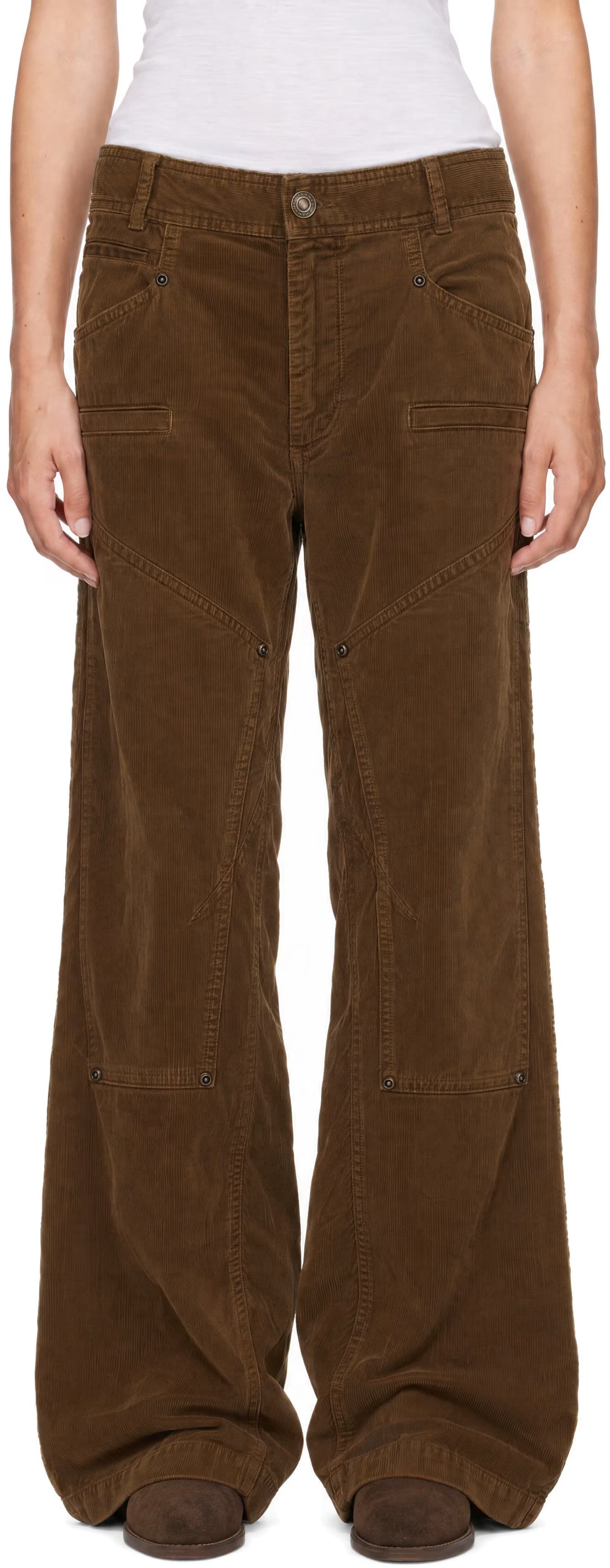Khaki Emmi Trousers by Isabel Marant