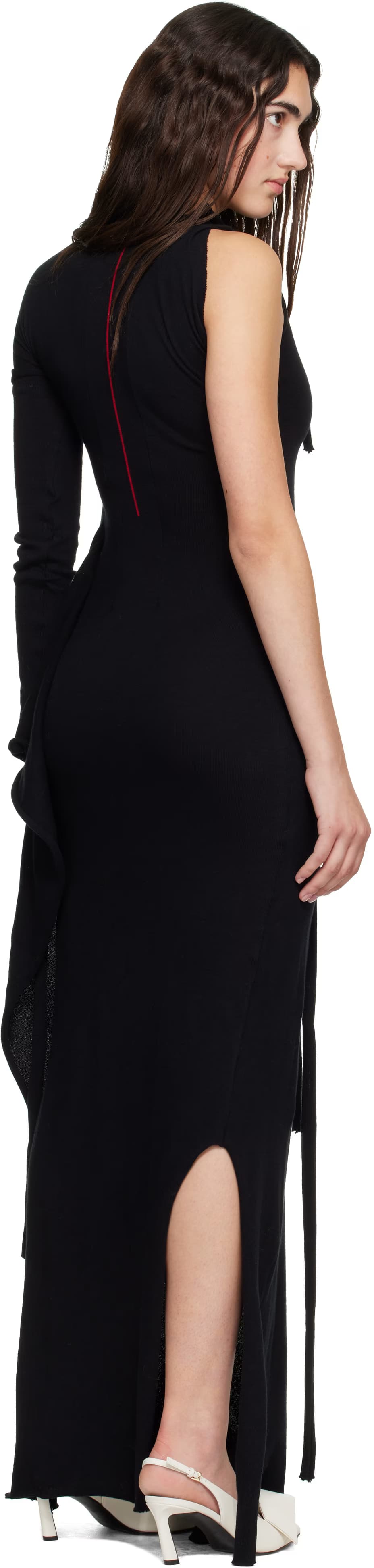 Black Jacquard Maxi Dress 3