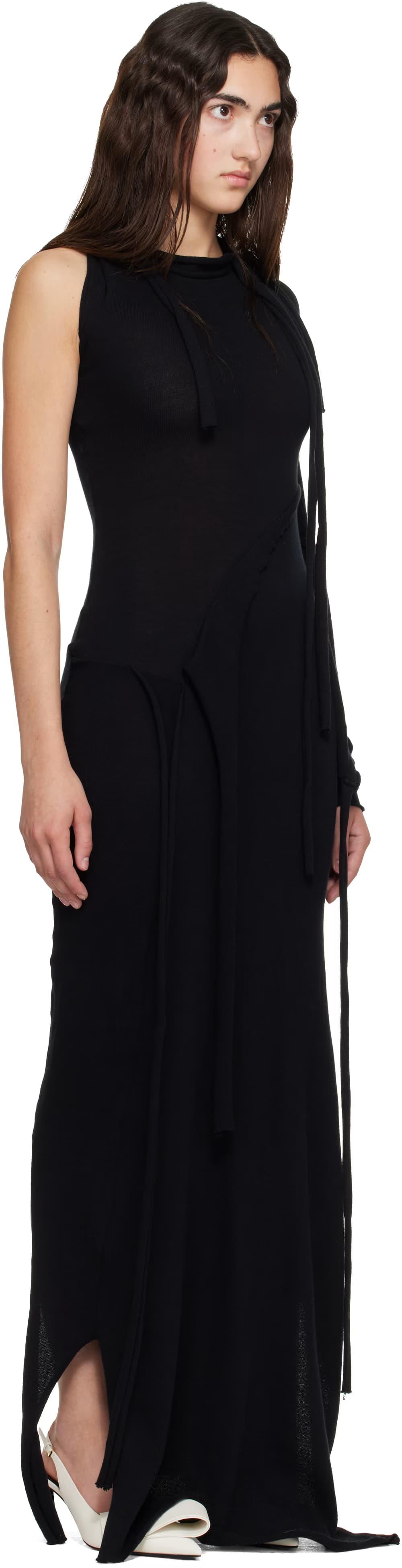 Black Jacquard Maxi Dress 2