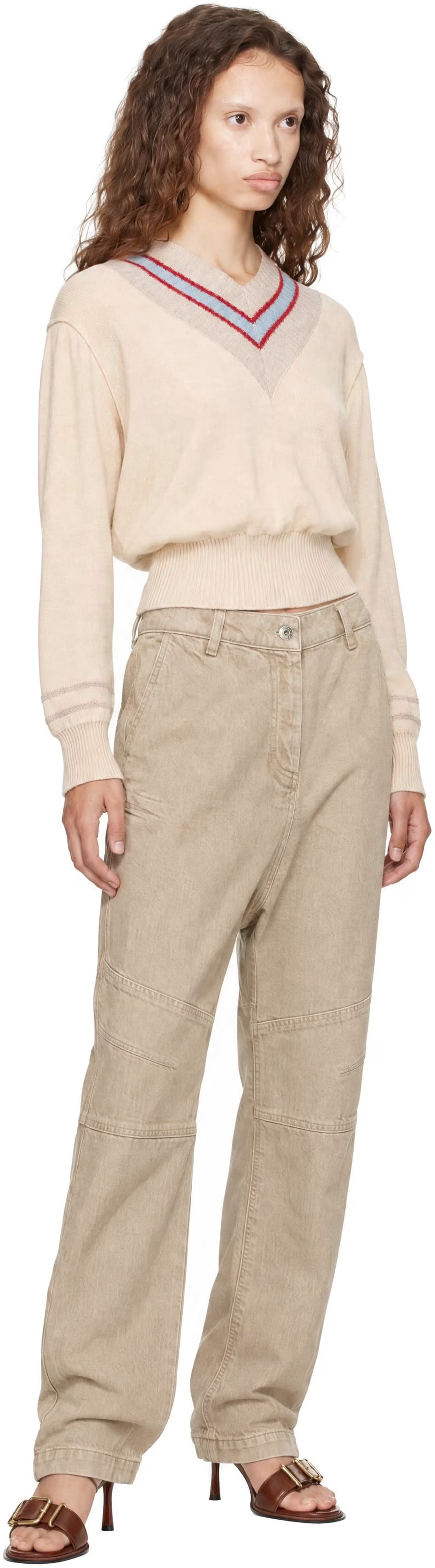 Beige Astra Jeans 4
