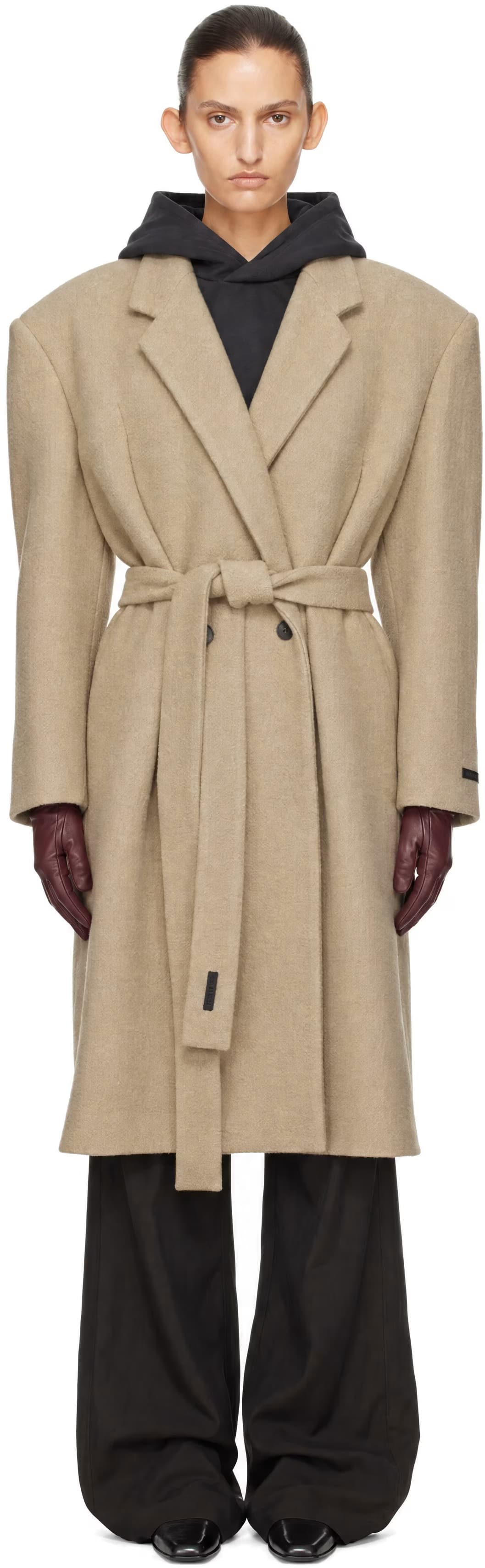 Beige Relaxed Coat by Fear of God