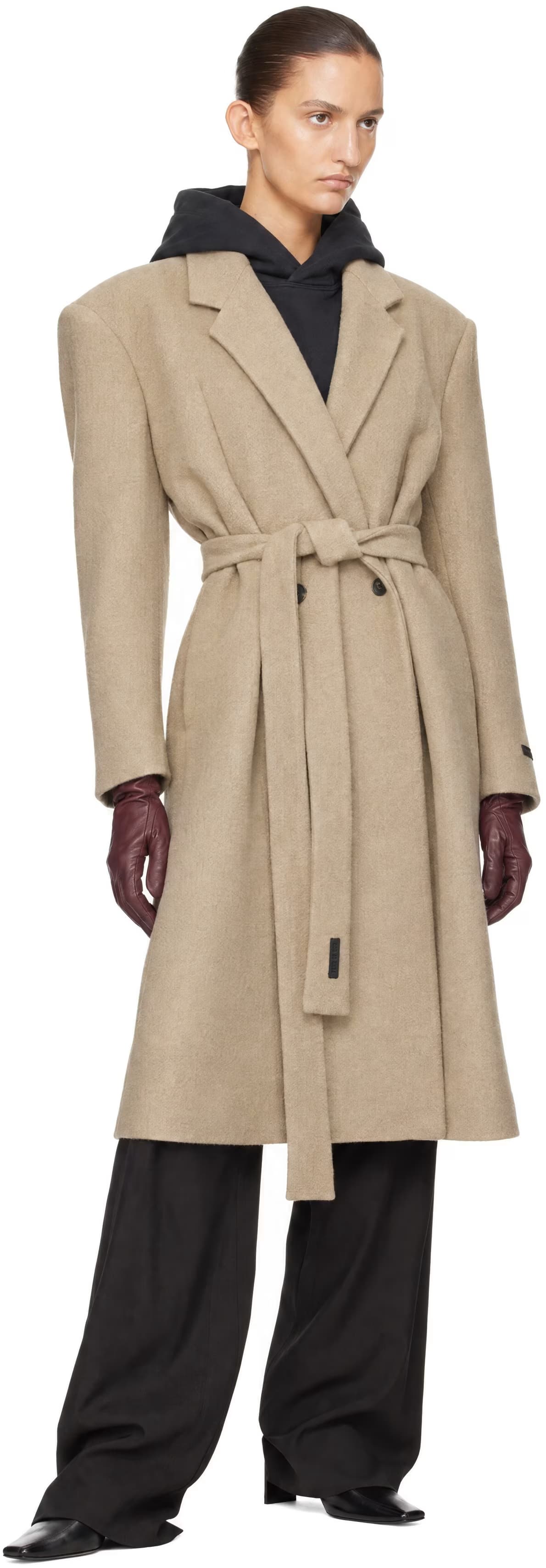 Beige Relaxed Coat 4