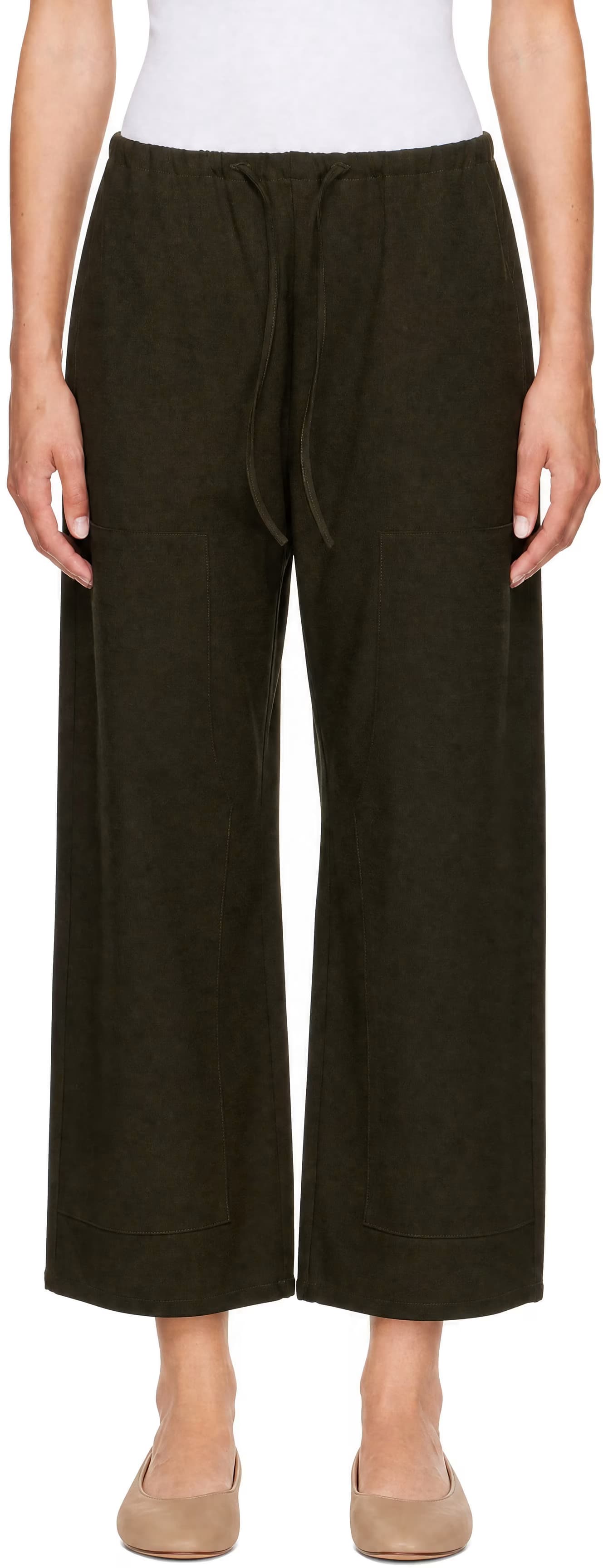 Khaki Jane Carpenter Trousers by LESET